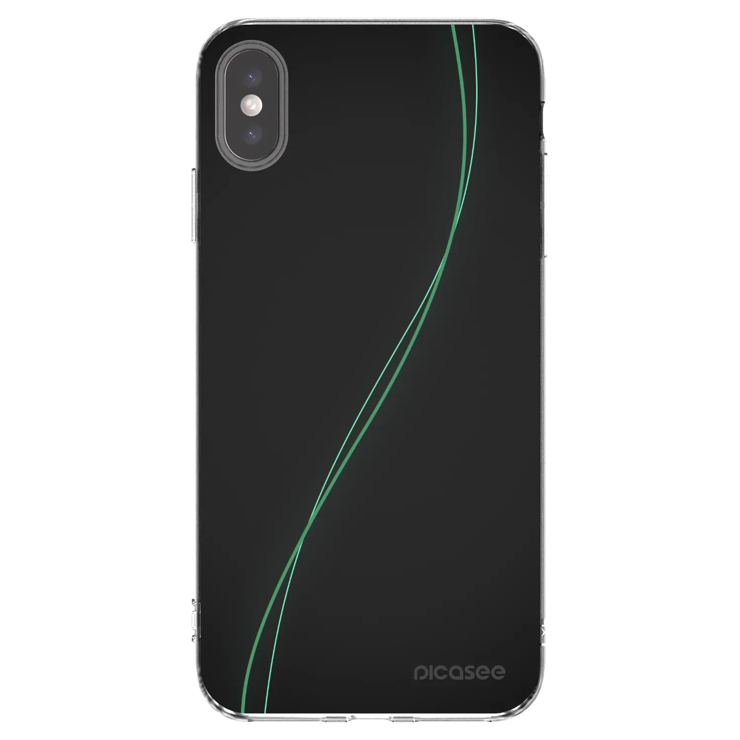 Picasee silikonowe przeźroczyste etui na Apple iPhone XS Max - Be Different