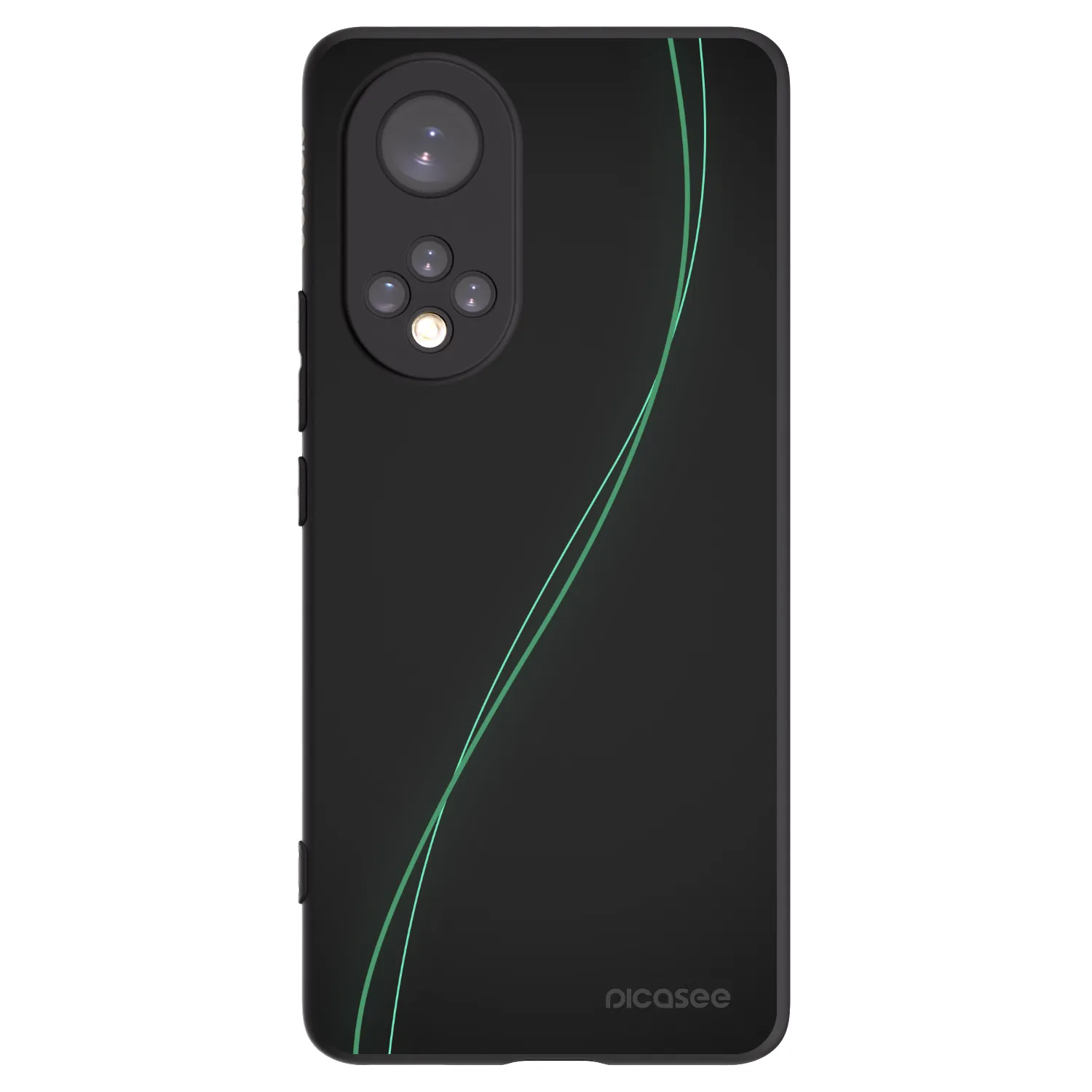 Picasee silikonowe czarne etui na Honor 50 5G - Be Different