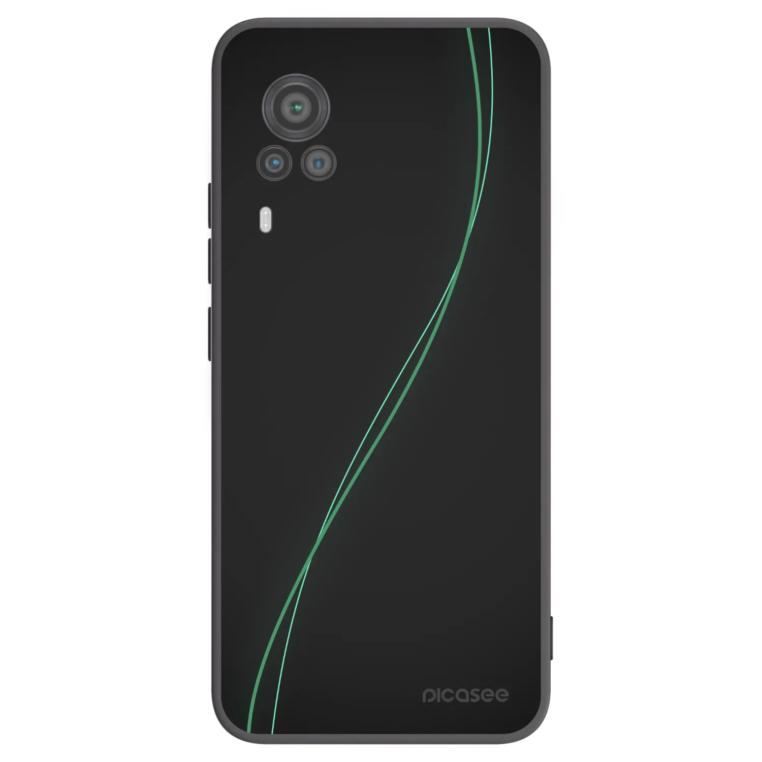 Picasee silikonowe czarne etui na Vivo X60 Pro 5G - Be Different