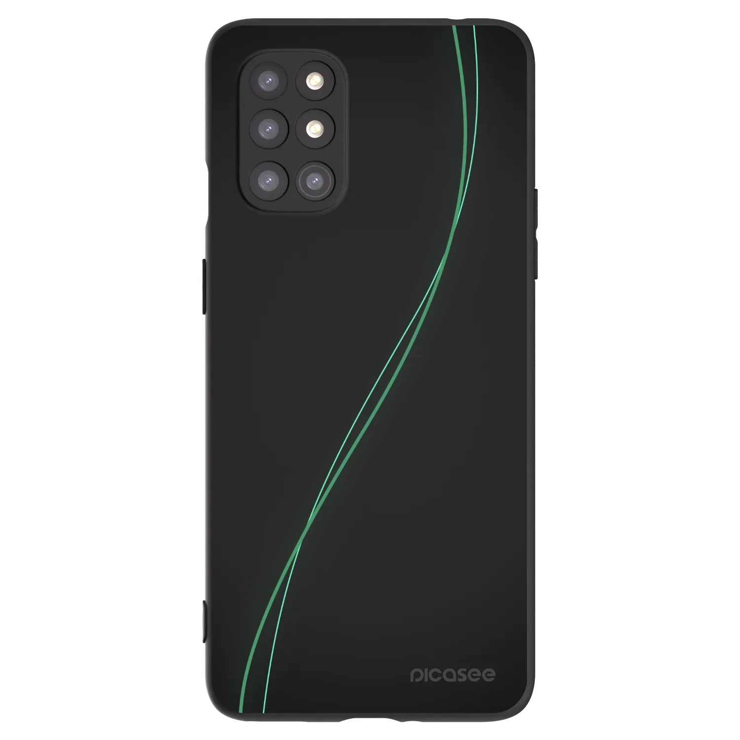 Picasee silikonowe czarne etui na OnePlus 8T - Be Different