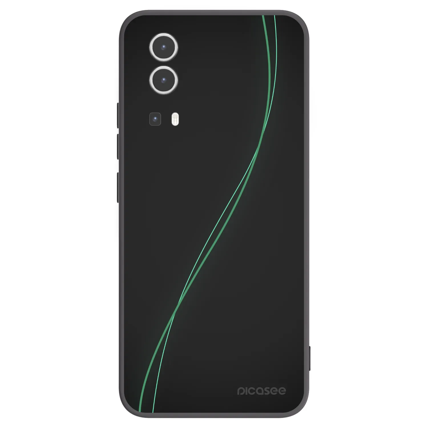 Picasee silikonowe czarne etui na Vivo Y72 5G - Be Different