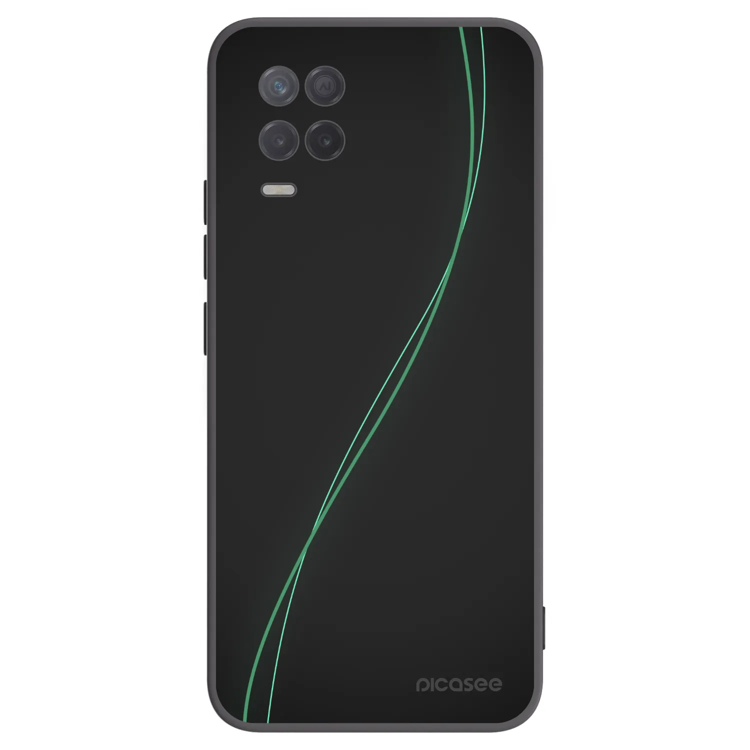 Picasee silikonowe czarne etui na Realme 8 5G - Be Different