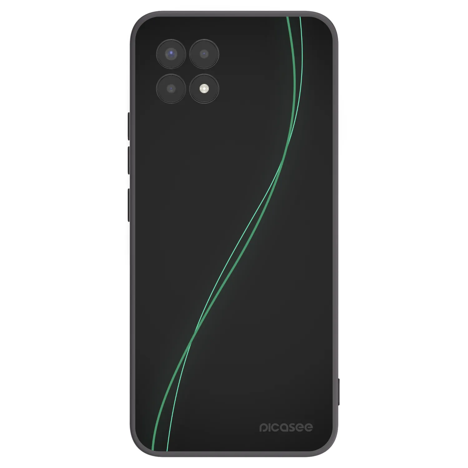 Picasee silikonowe czarne etui na Realme 8i - Be Different