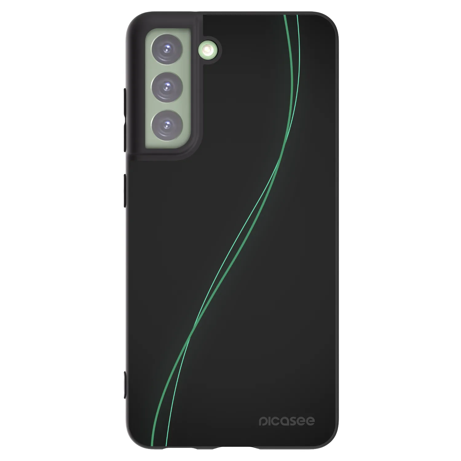 Picasee silikonowe czarne etui na Samsung Galaxy S21 FE 5G - Be Different