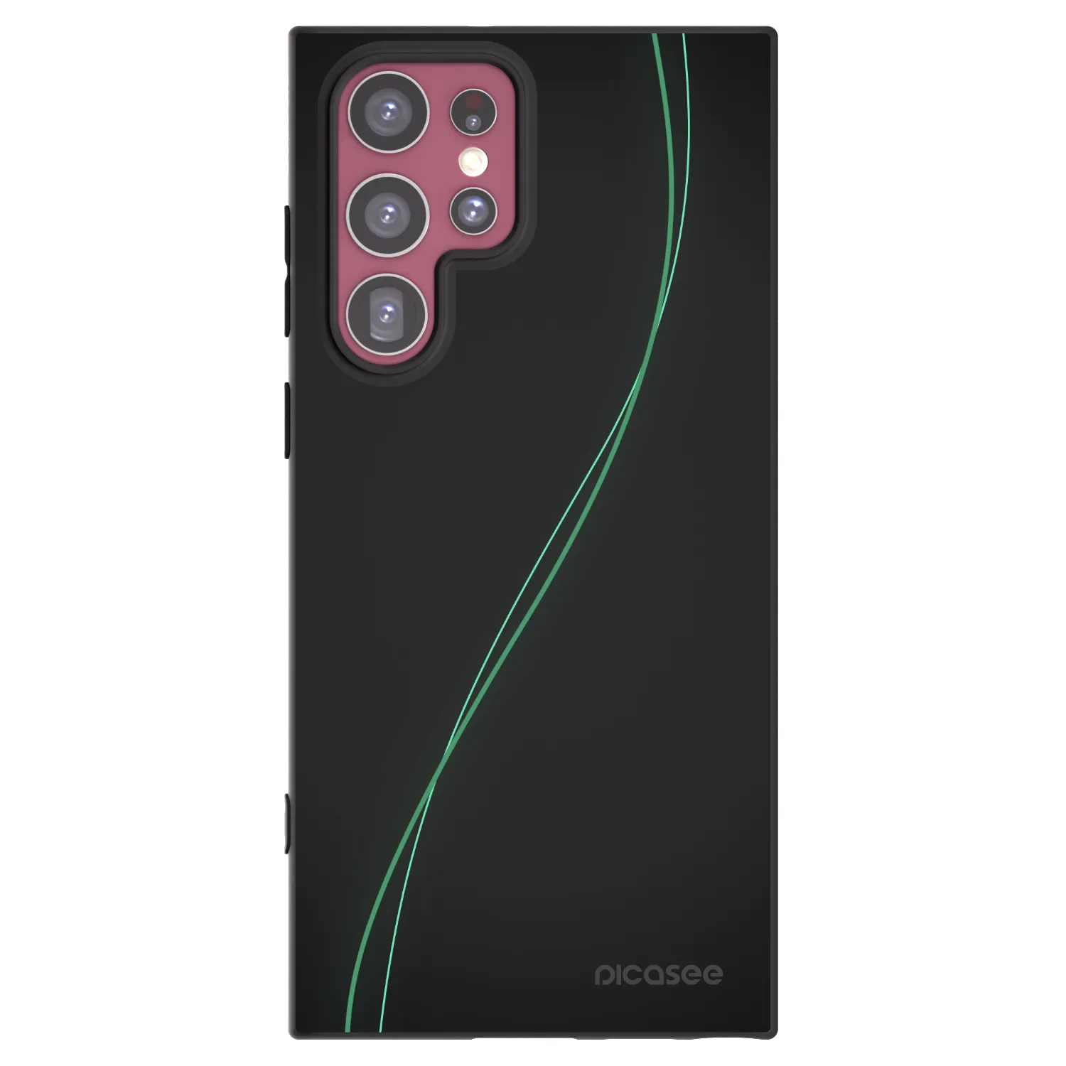 Picasee silikonowe czarne etui na Samsung Galaxy S22 Ultra 5G - Be Different