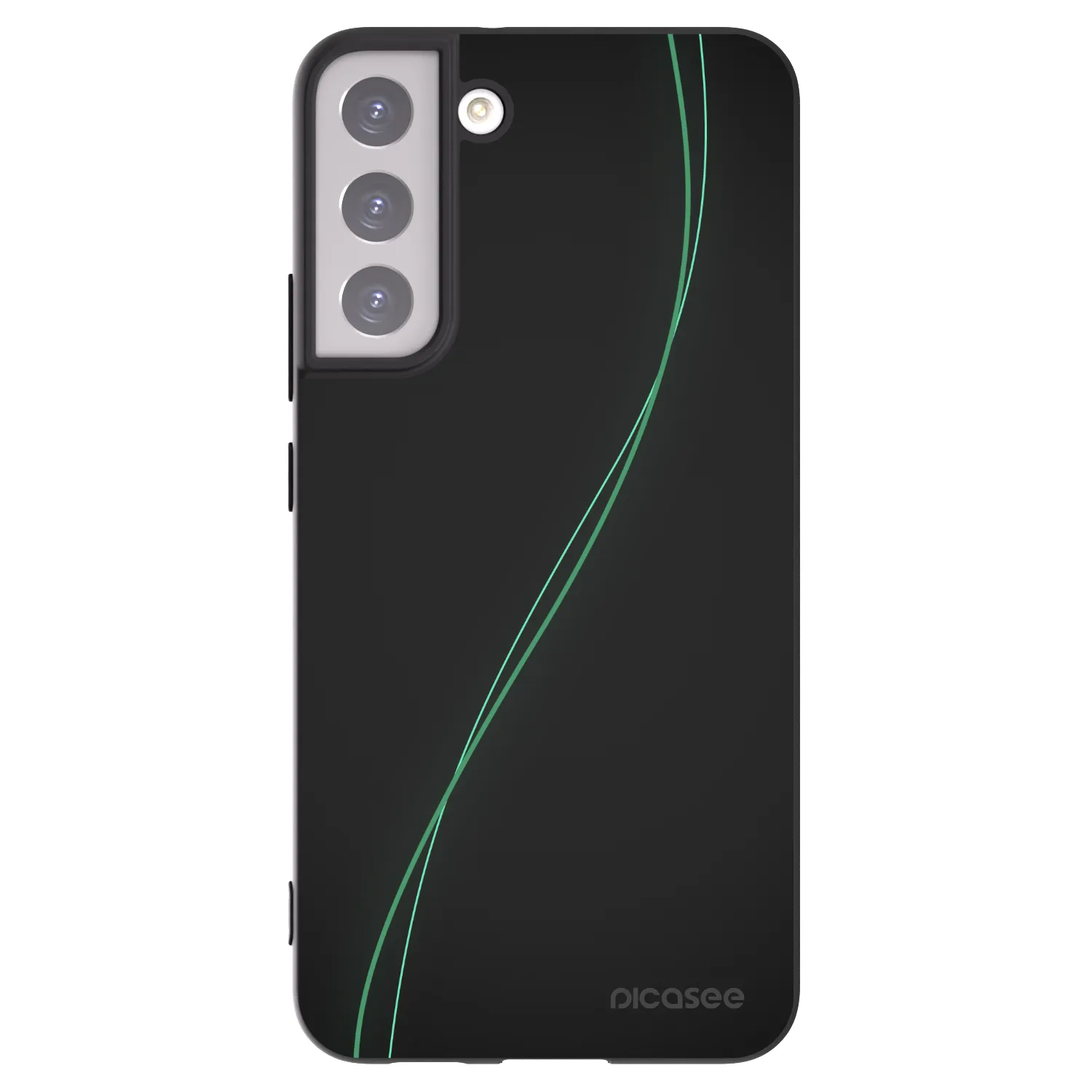Picasee silikonowe czarne etui na Samsung Galaxy S22+ 5G - Be Different