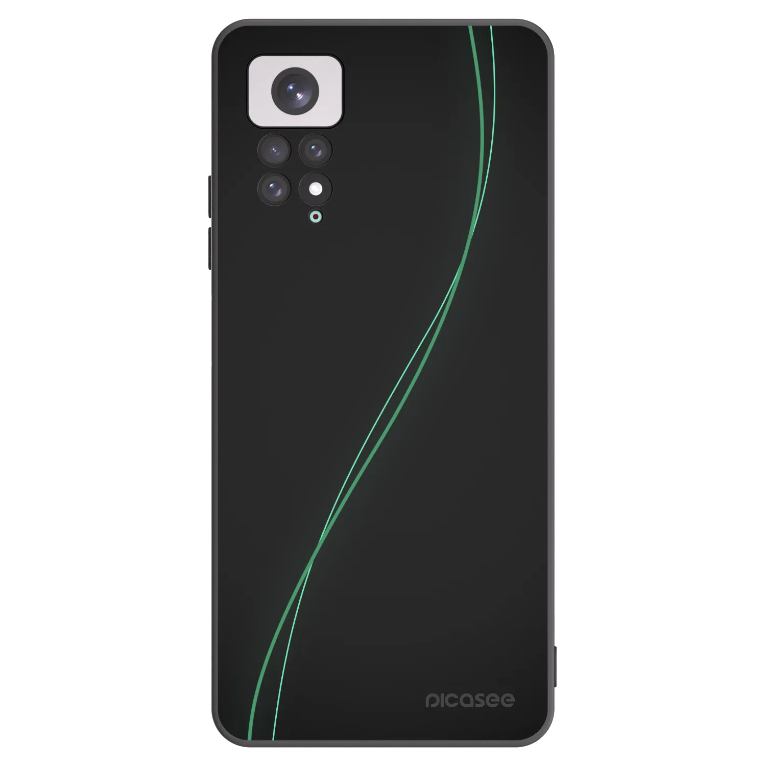 Picasee silikonowe czarne etui na Xiaomi Redmi Note 11 - Be Different