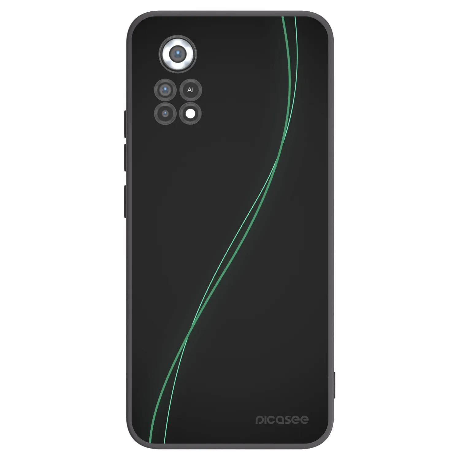 Picasee silikonowe czarne etui na Xiaomi Poco X4 Pro 5G - Be Different