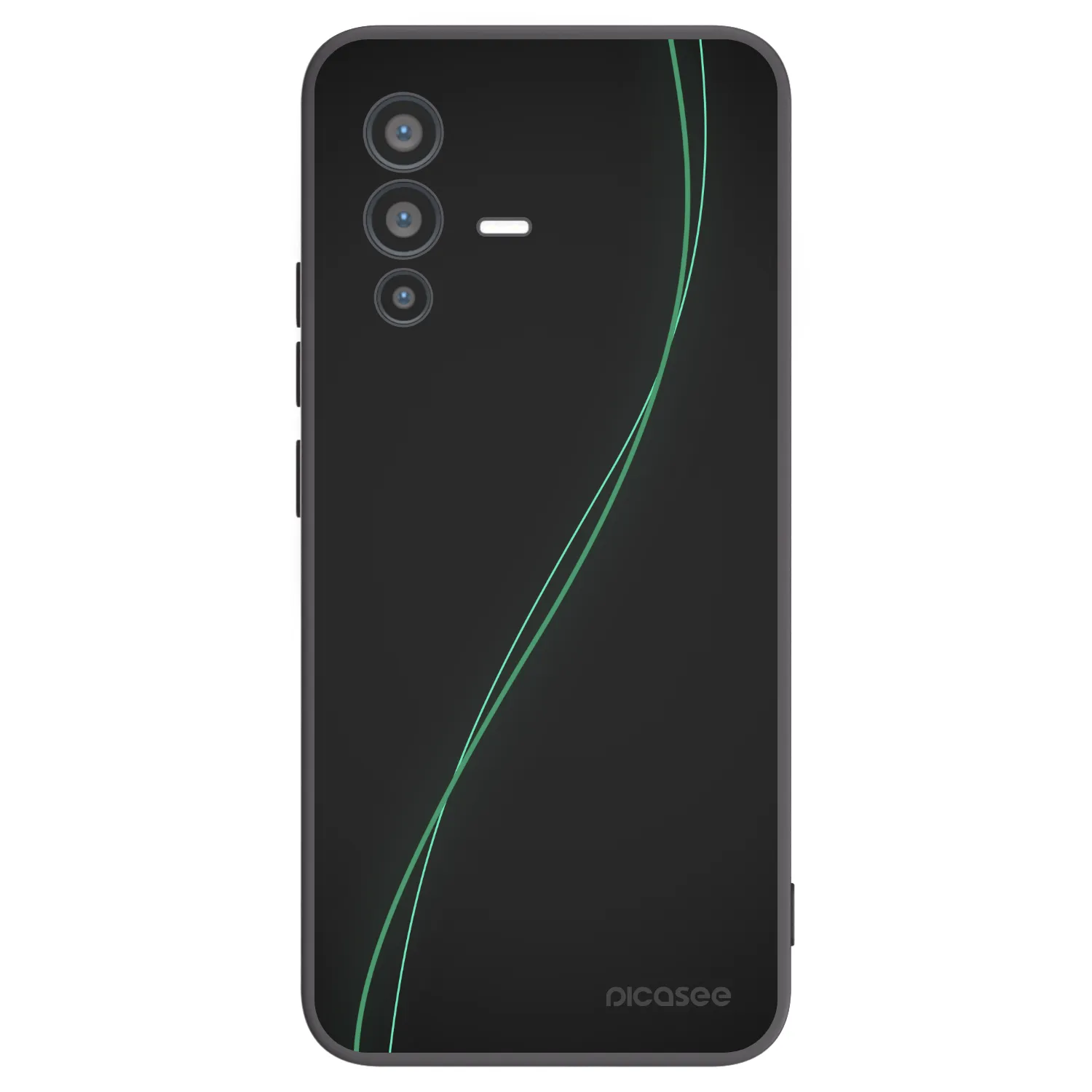 Picasee silikonowe czarne etui na Vivo V23 5G - Be Different