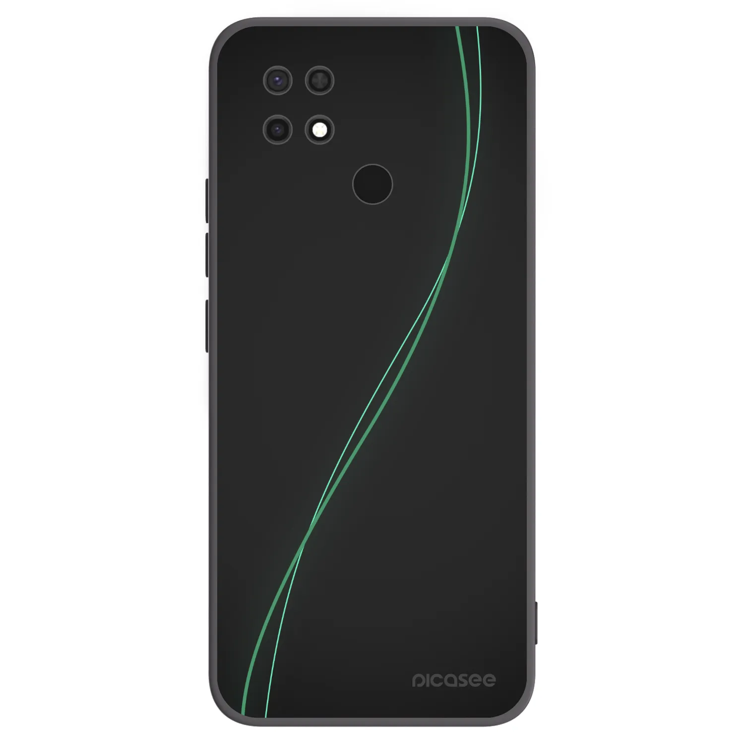 Picasee silikonowe czarne etui na Xiaomi Redmi 10C - Be Different