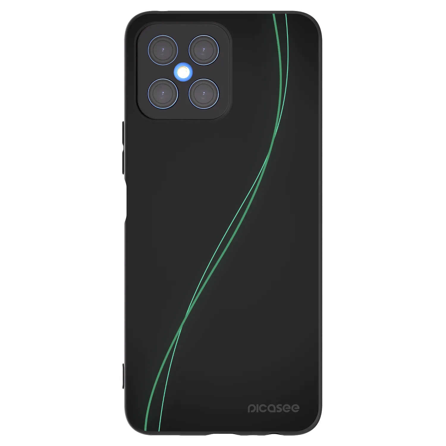 Picasee silikonowe czarne etui na Honor X8 4G - Be Different