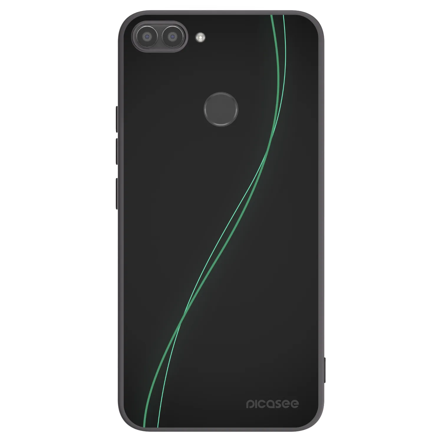 Picasee silikonowe czarne etui na Huawei P Smart - Be Different