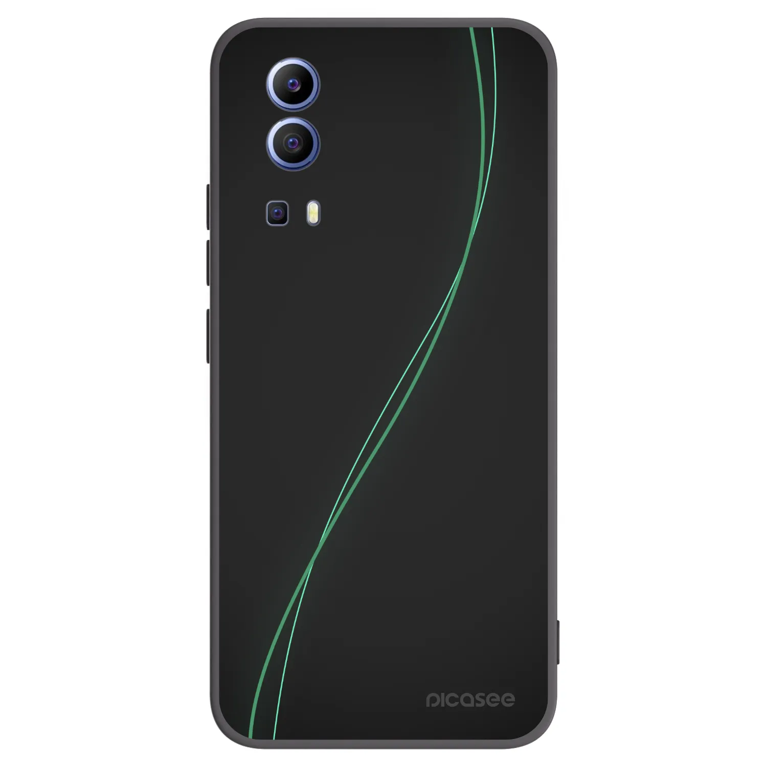 Picasee silikonowe czarne etui na Vivo Y52 5G - Be Different