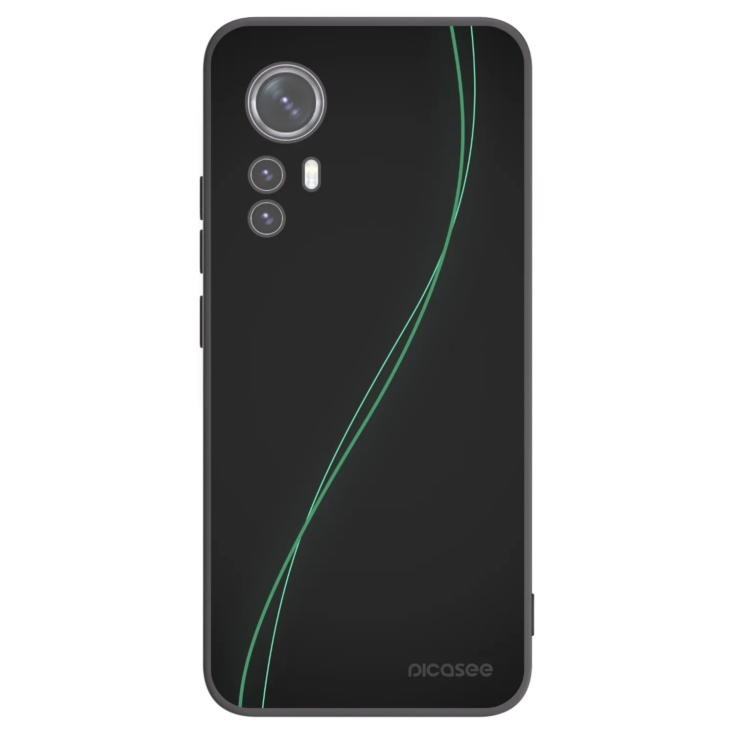 Picasee silikonowe czarne etui na Xiaomi 12X - Be Different