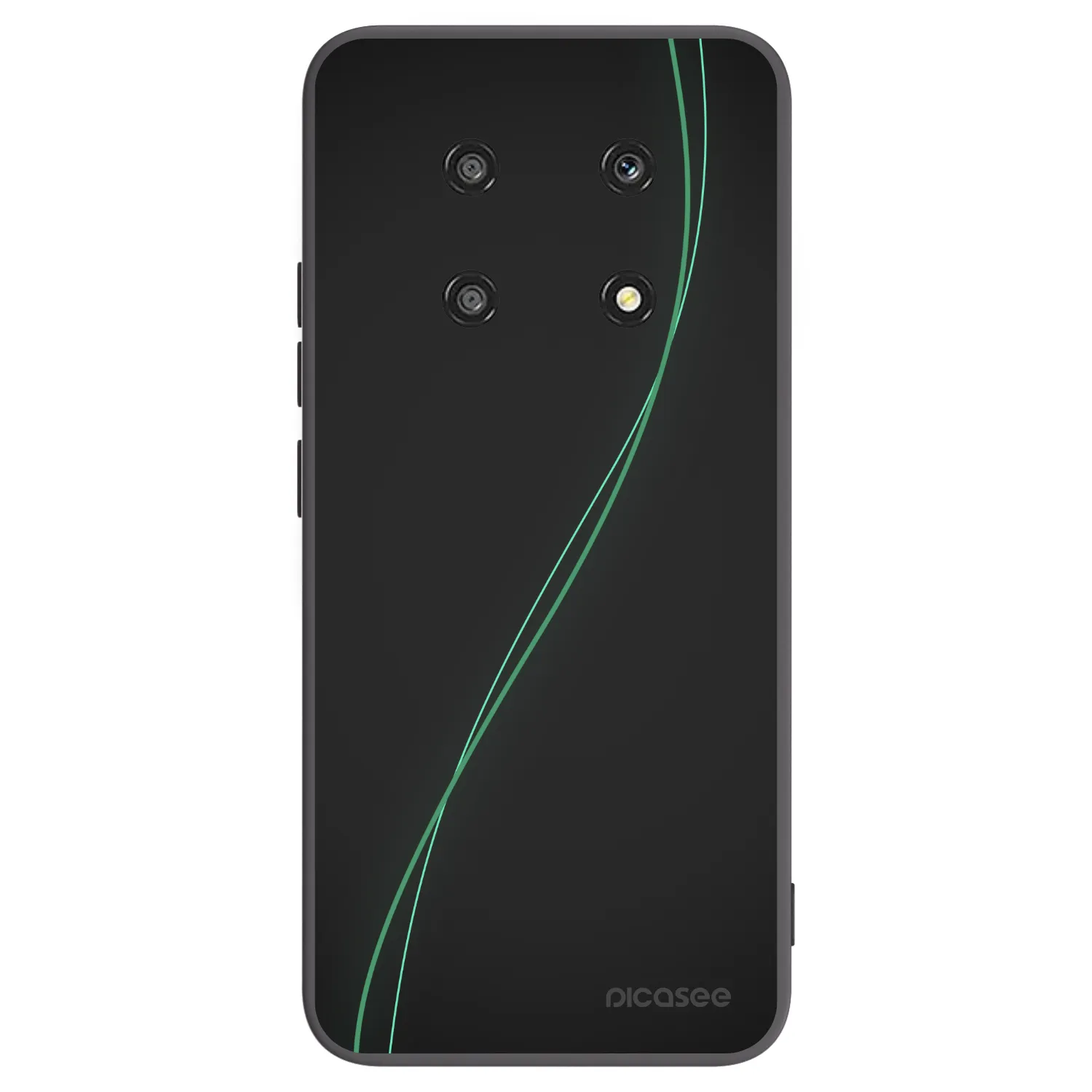 Picasee silikonowe czarne etui na Honor Magic4 Lite 5G - Be Different