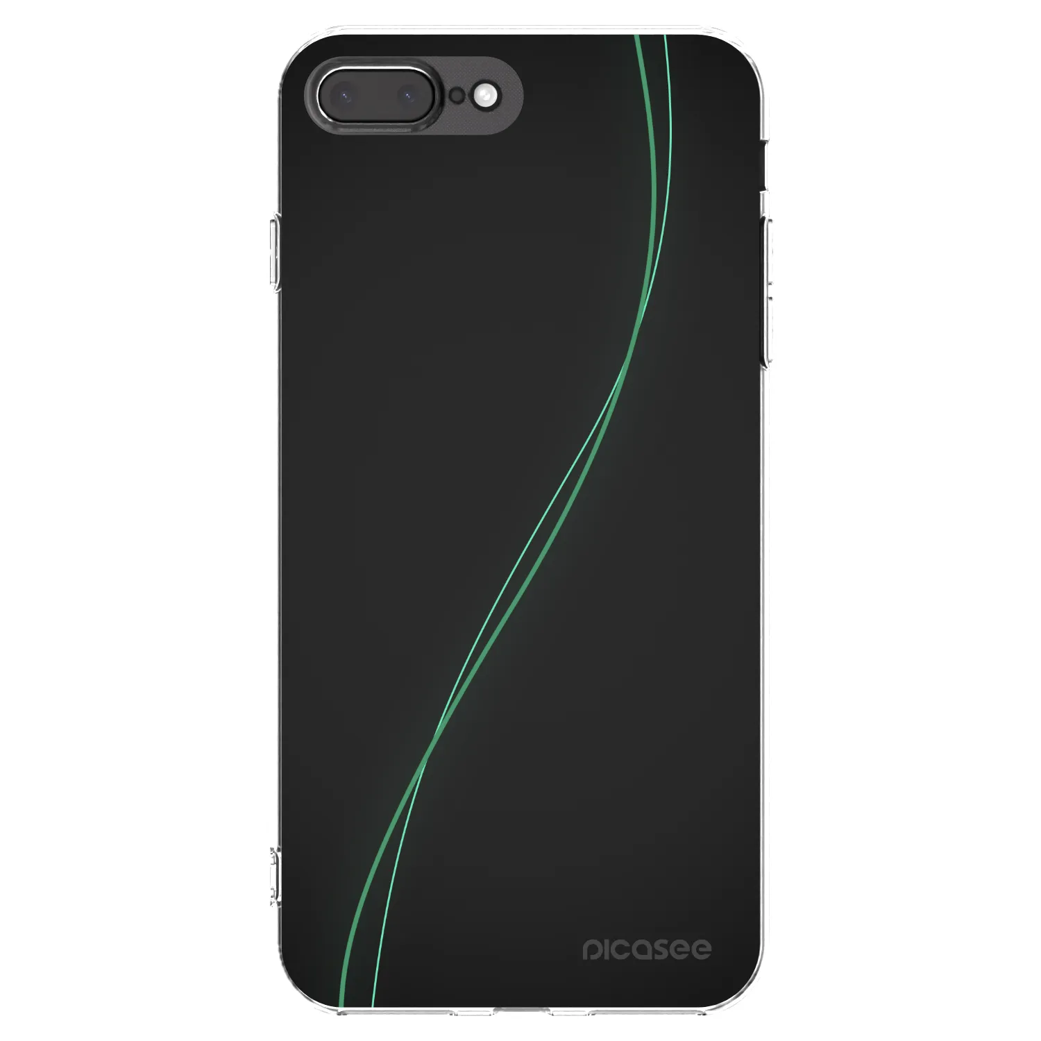 Picasee silikonowe przeźroczyste etui na Apple iPhone 8 Plus - Be Different