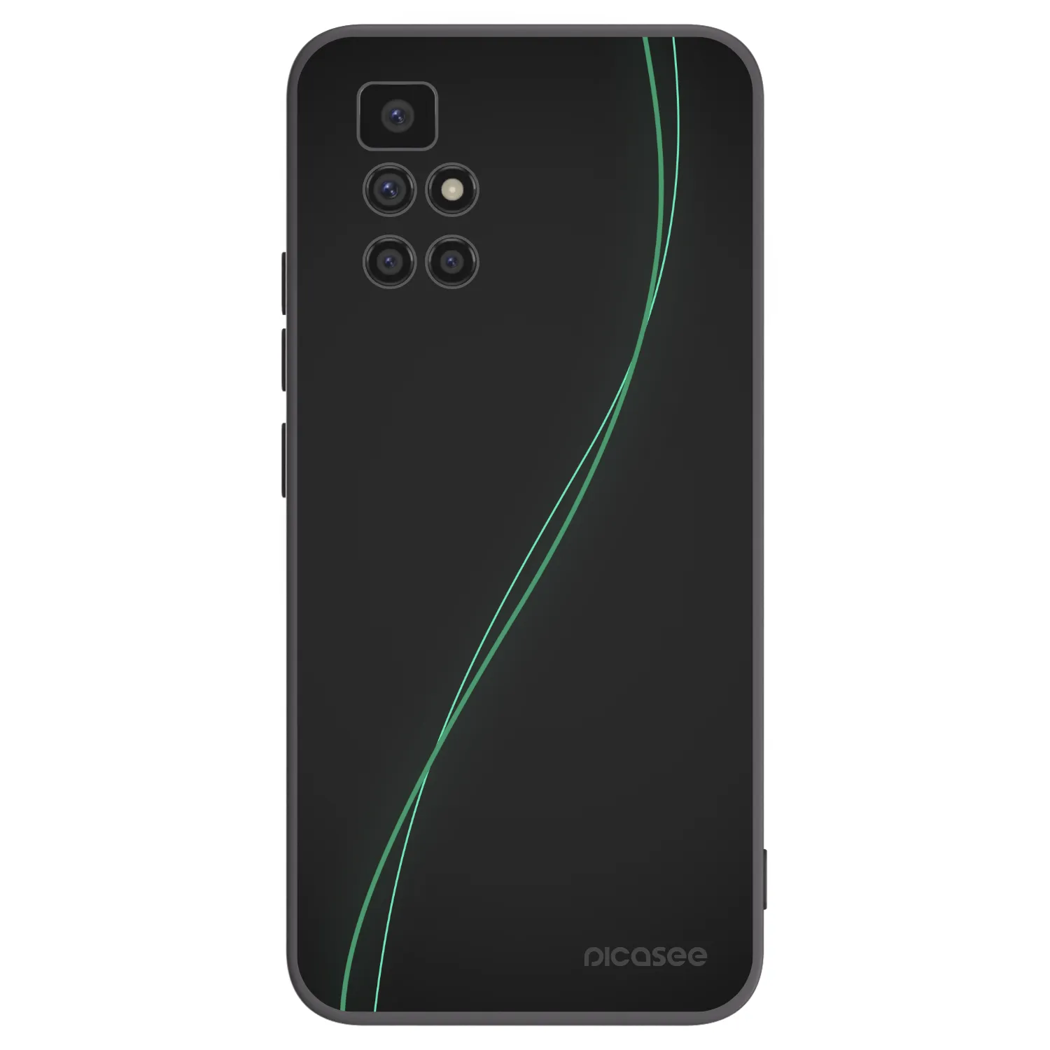 Picasee silikonowe czarne etui na Xiaomi Redmi 10 (2022) - Be Different