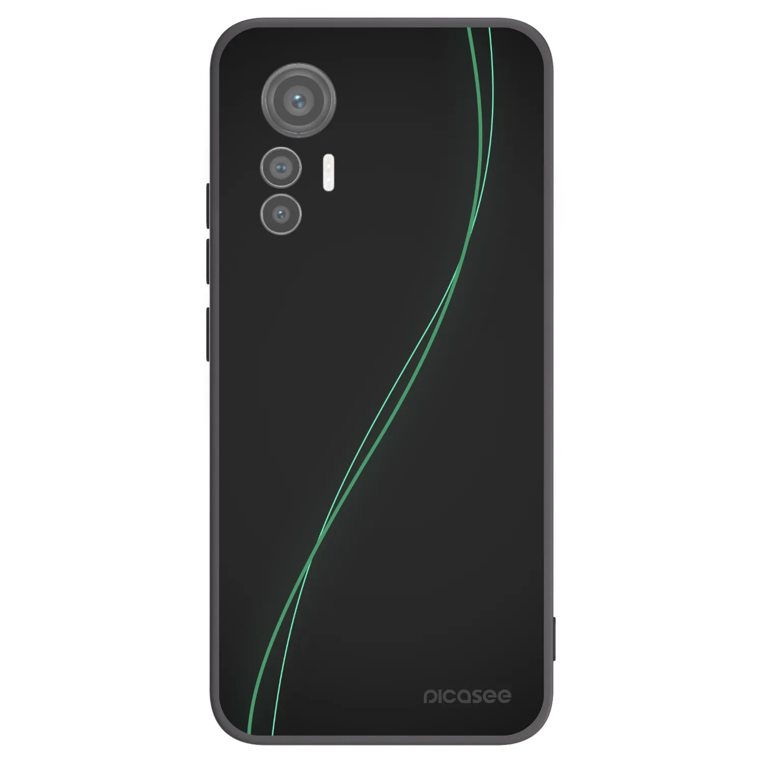 Picasee silikonowe czarne etui na Xiaomi 12 Lite - Be Different