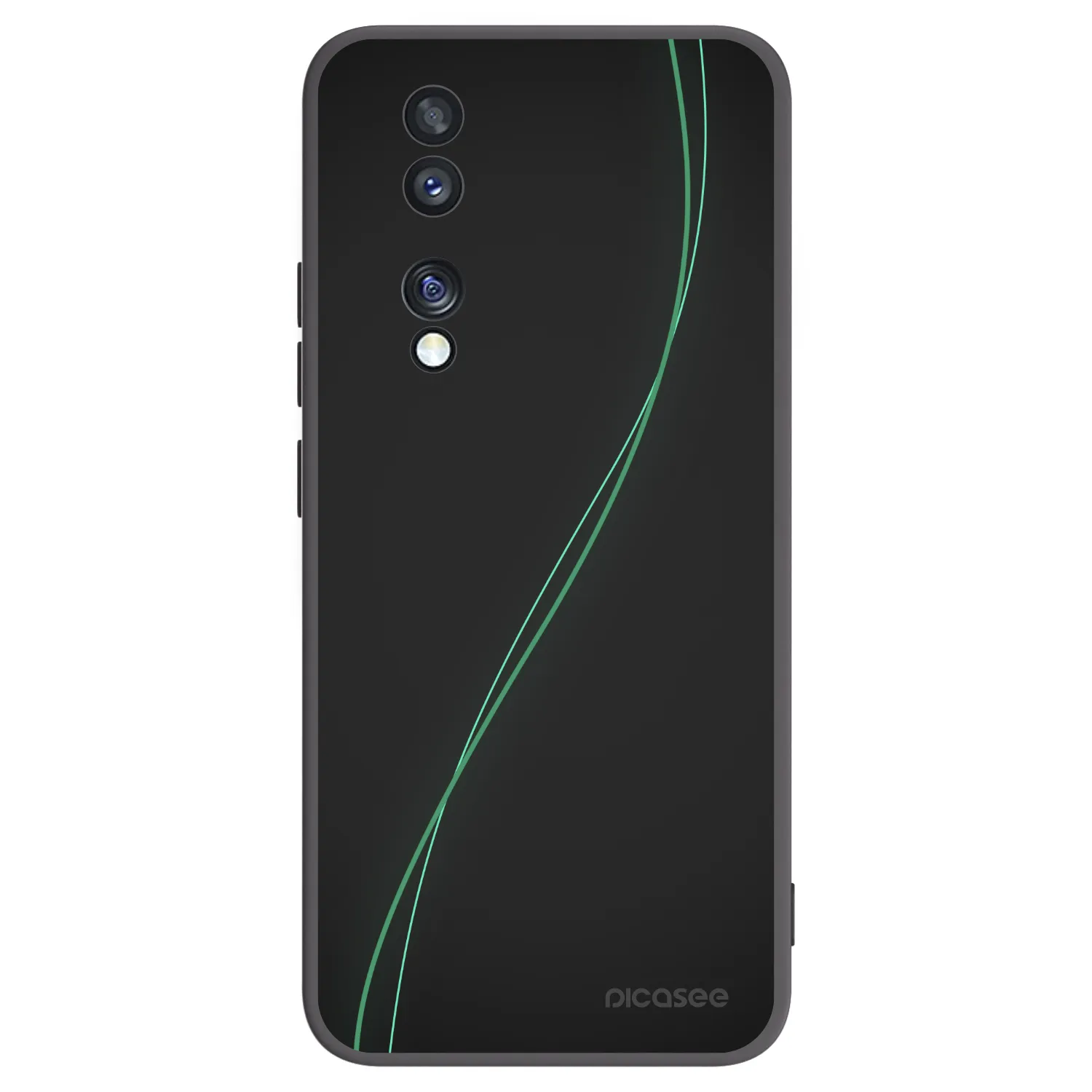 Picasee silikonowe czarne etui na Honor 70 - Be Different