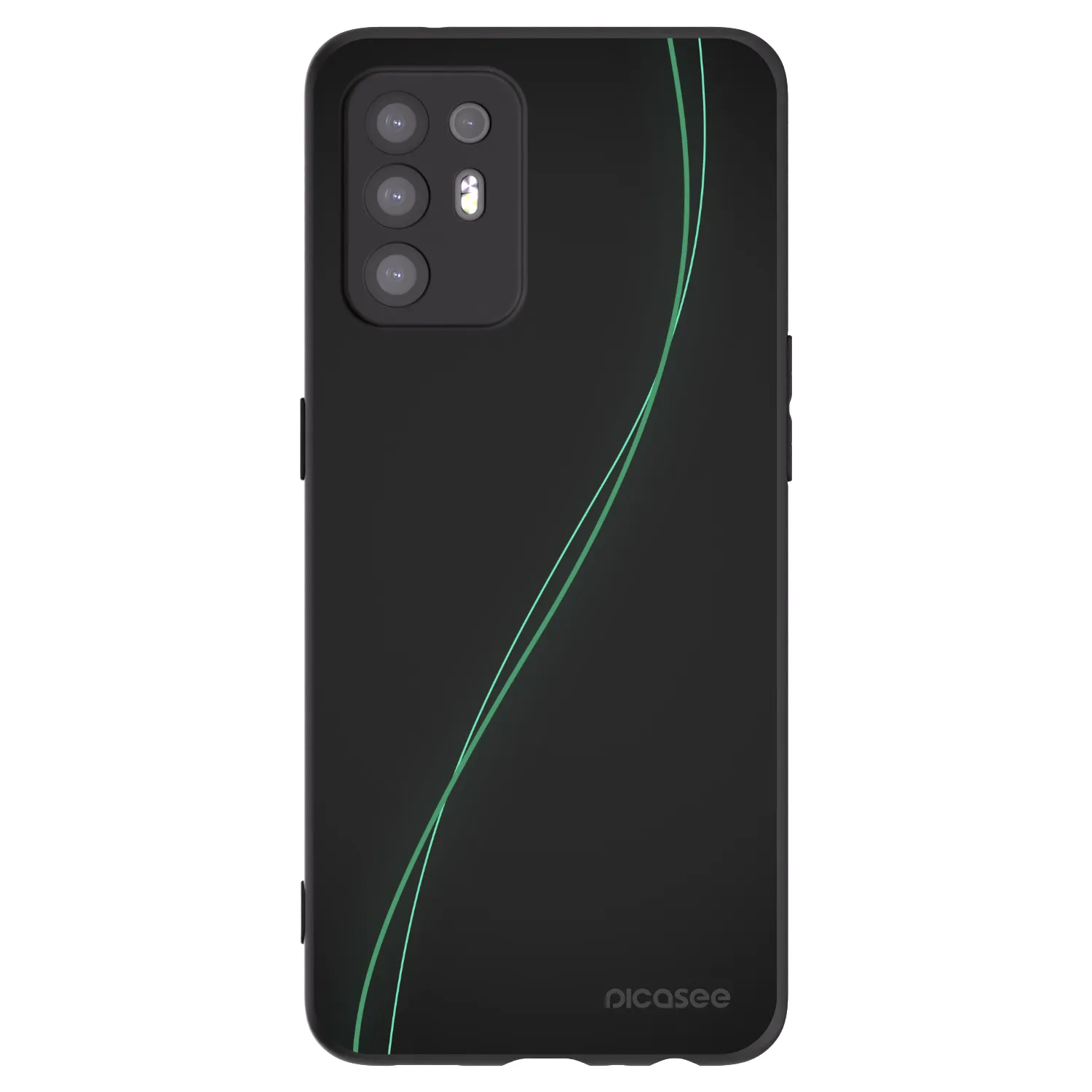 Picasee silikonowe czarne etui na OPPO A94 5G - Be Different