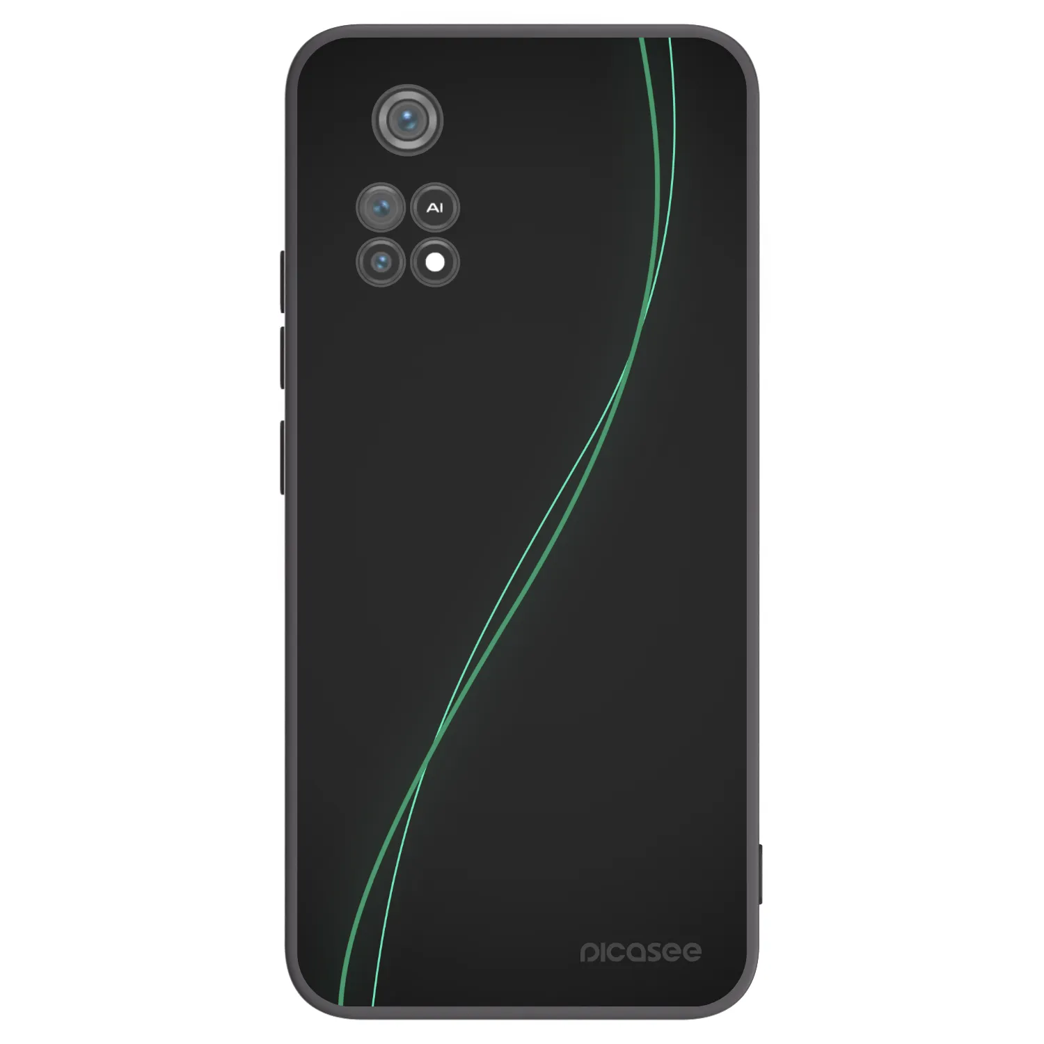 Picasee silikonowe czarne etui na Xiaomi Poco M4 Pro - Be Different