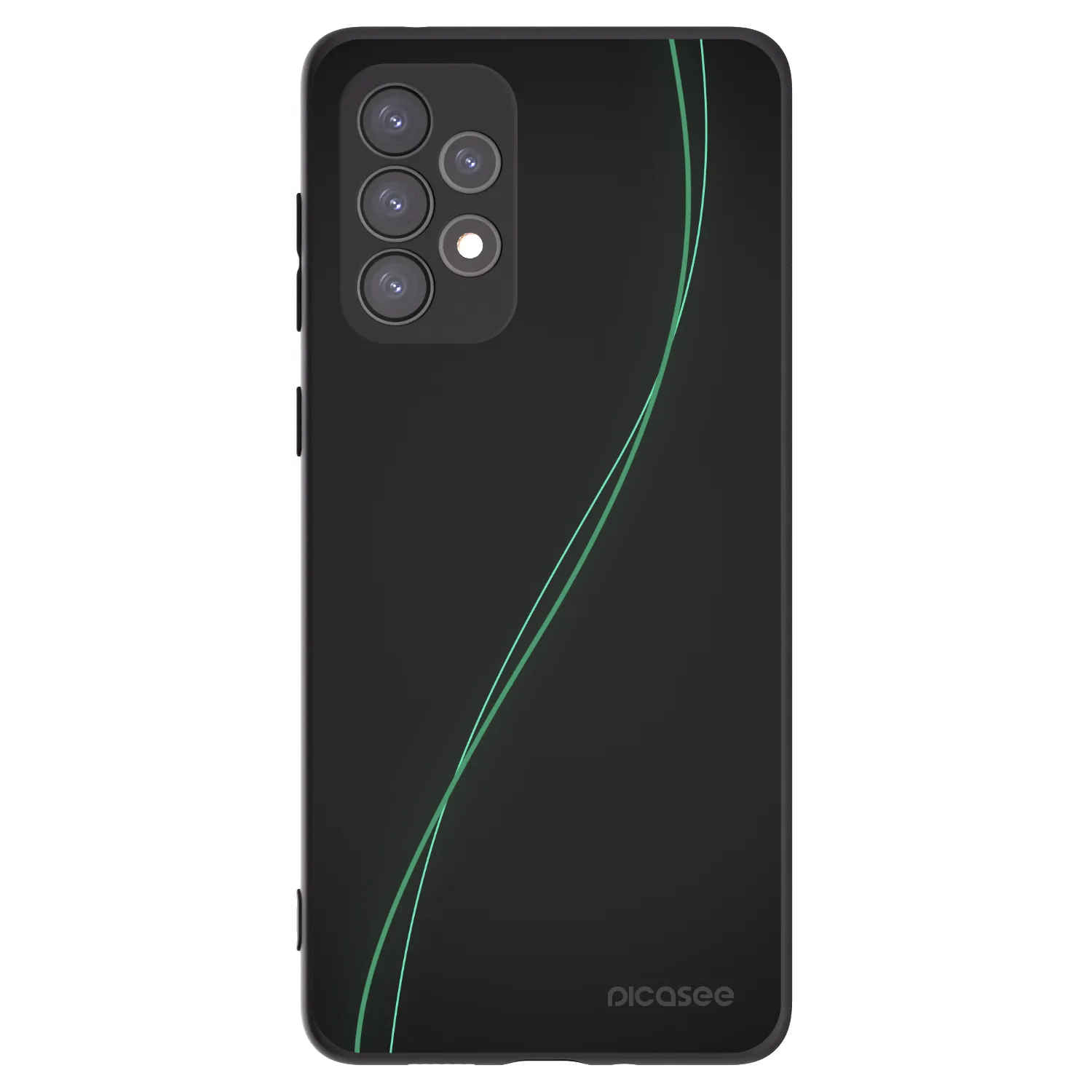 Picasee silikonowe czarne etui na Samsung Galaxy A73 5G - Be Different