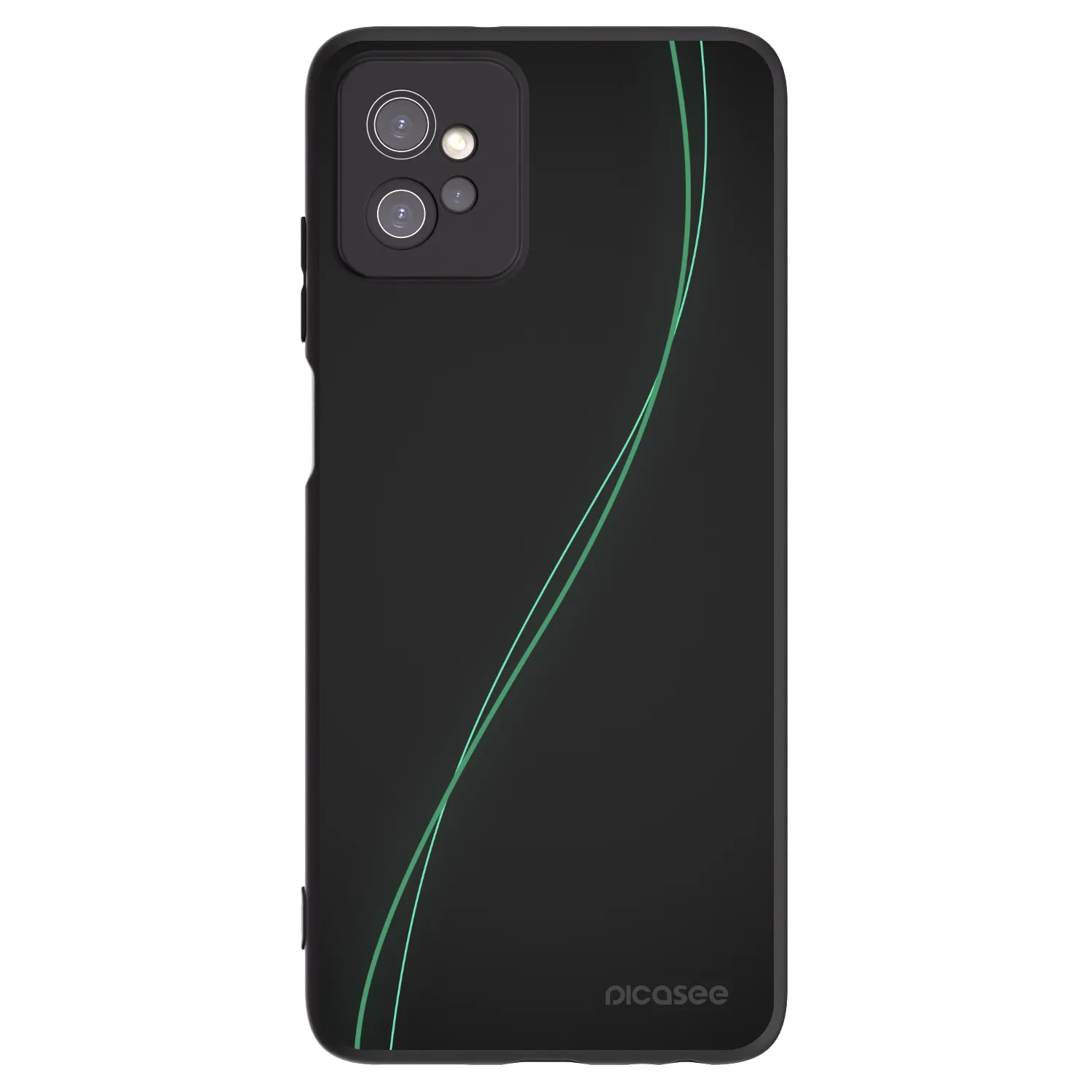 Picasee silikonowe czarne etui na Motorola Moto G32 - Be Different