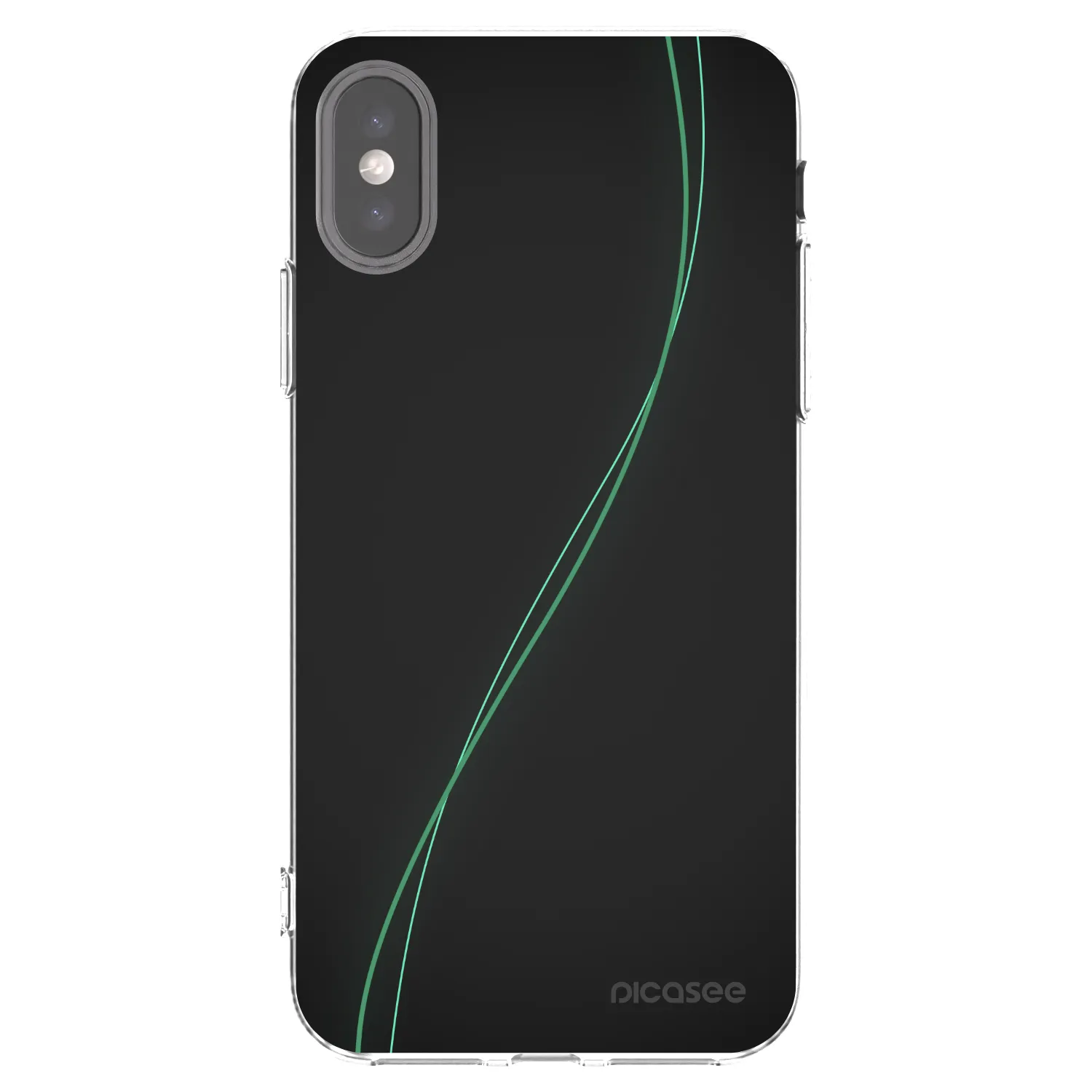 Picasee silikonowe przeźroczyste etui na Apple iPhone X/XS - Be Different