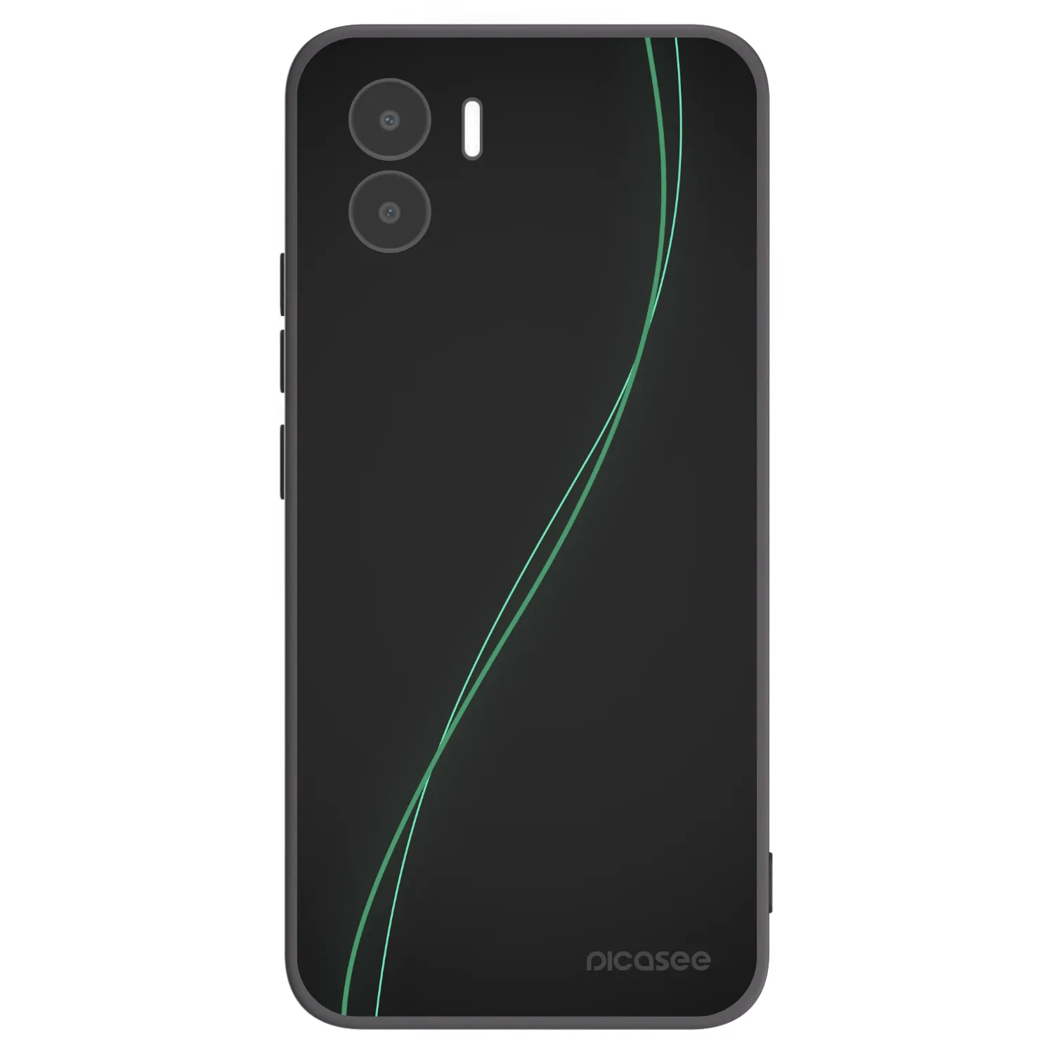 Picasee silikonowe czarne etui na Xiaomi Redmi A1 - Be Different