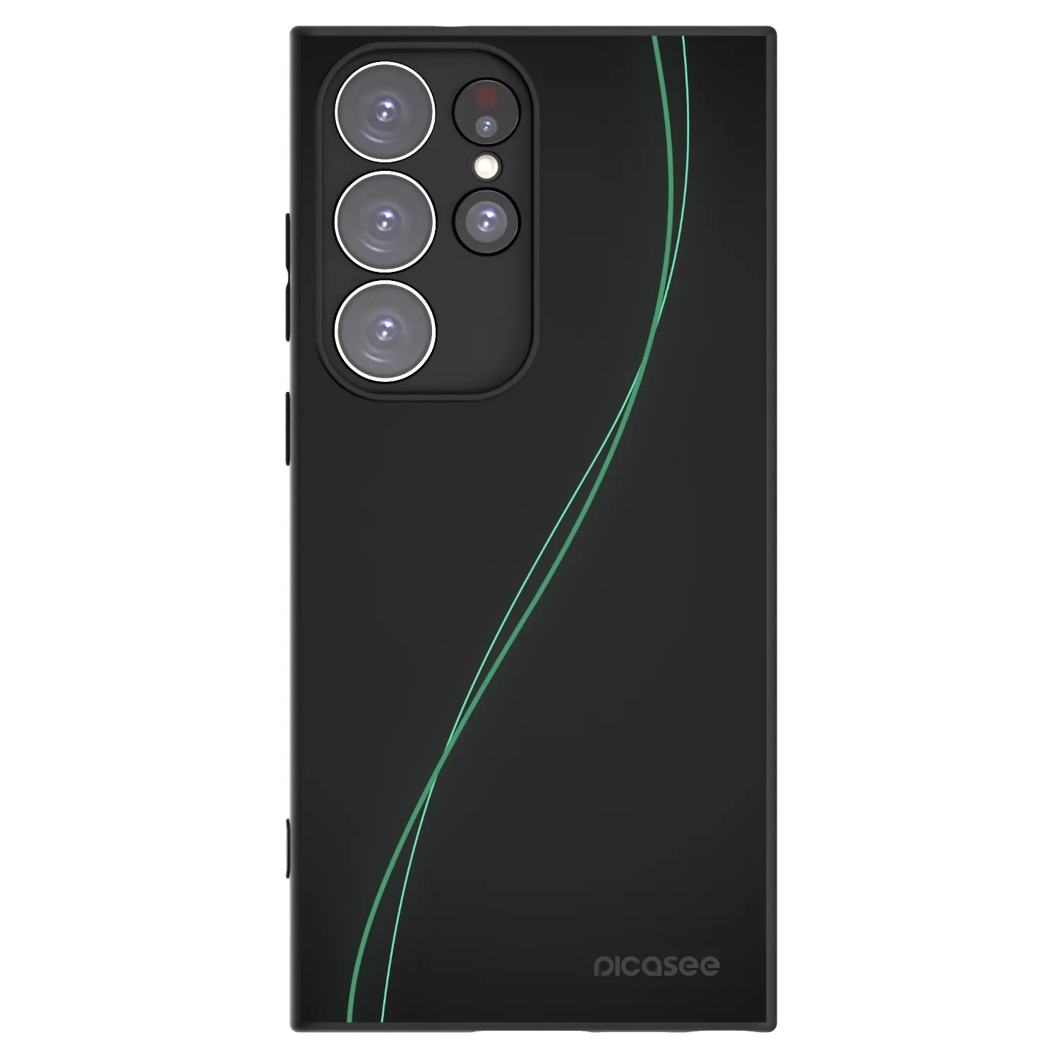 Picasee silikonowe czarne etui na Samsung Galaxy S23 Ultra 5G - Be Different