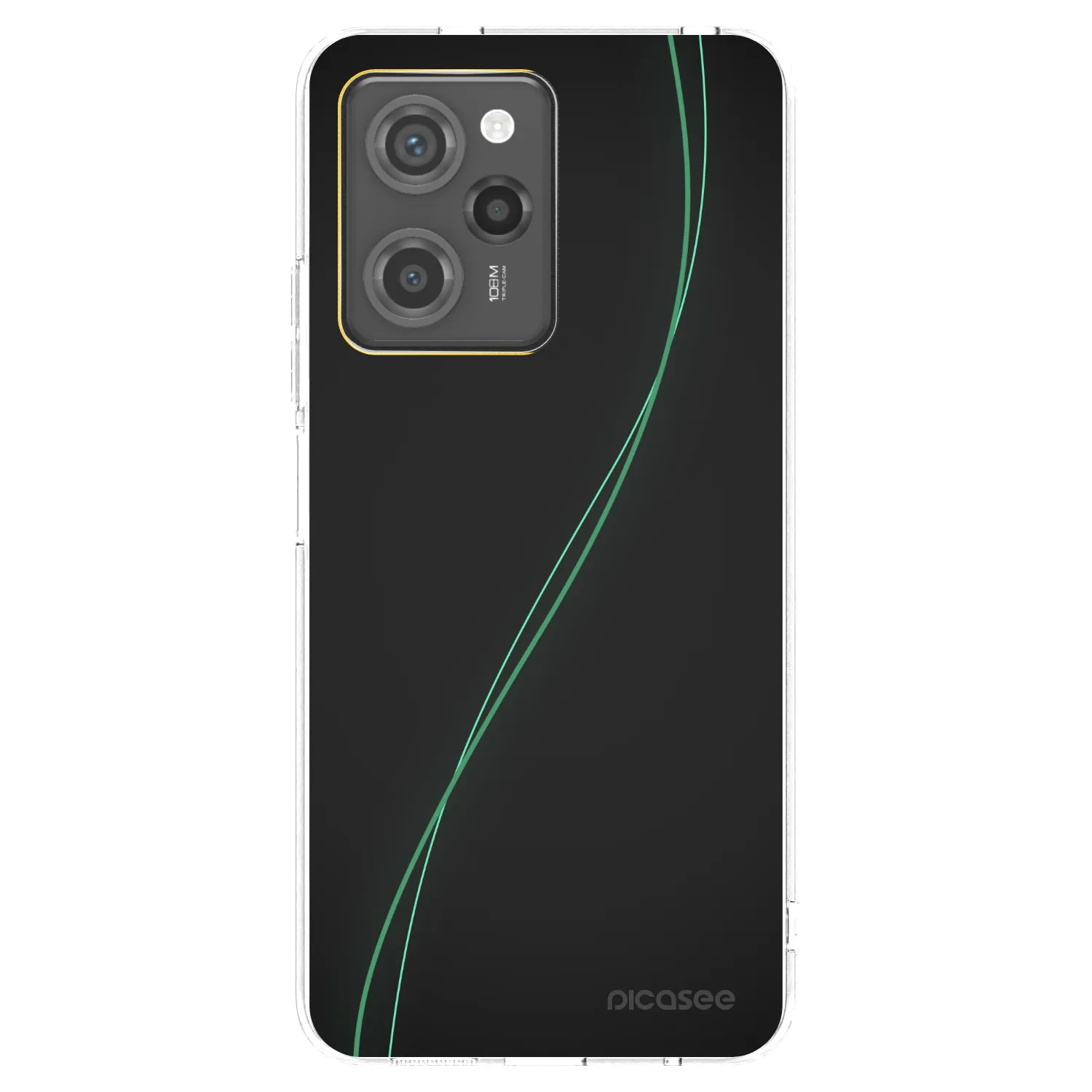 Picasee silikonowe czarne etui na Xiaomi Poco X5 Pro - Be Different