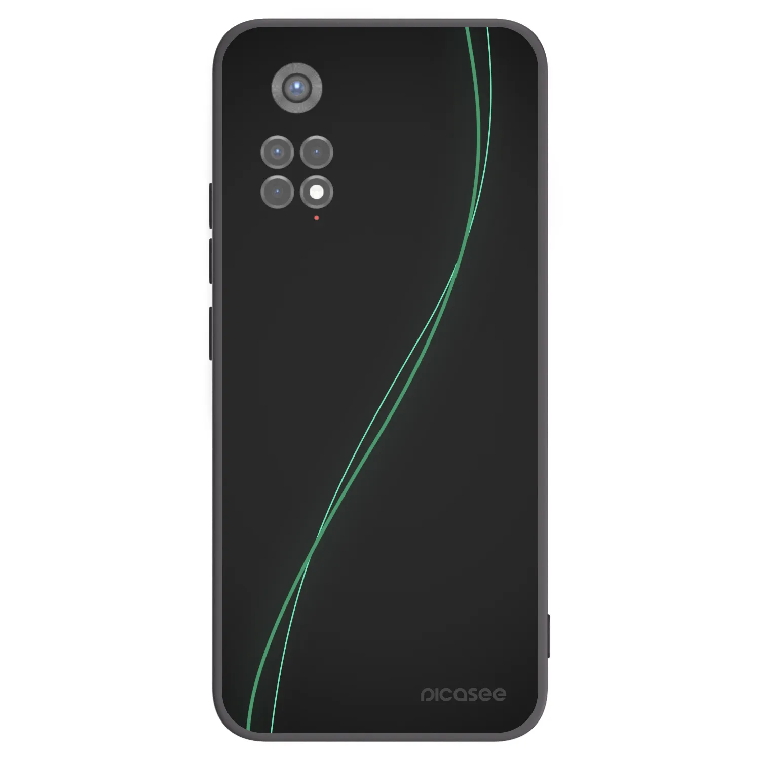 Picasee silikonowe czarne etui na Xiaomi Redmi Note 11S 5G - Be Different