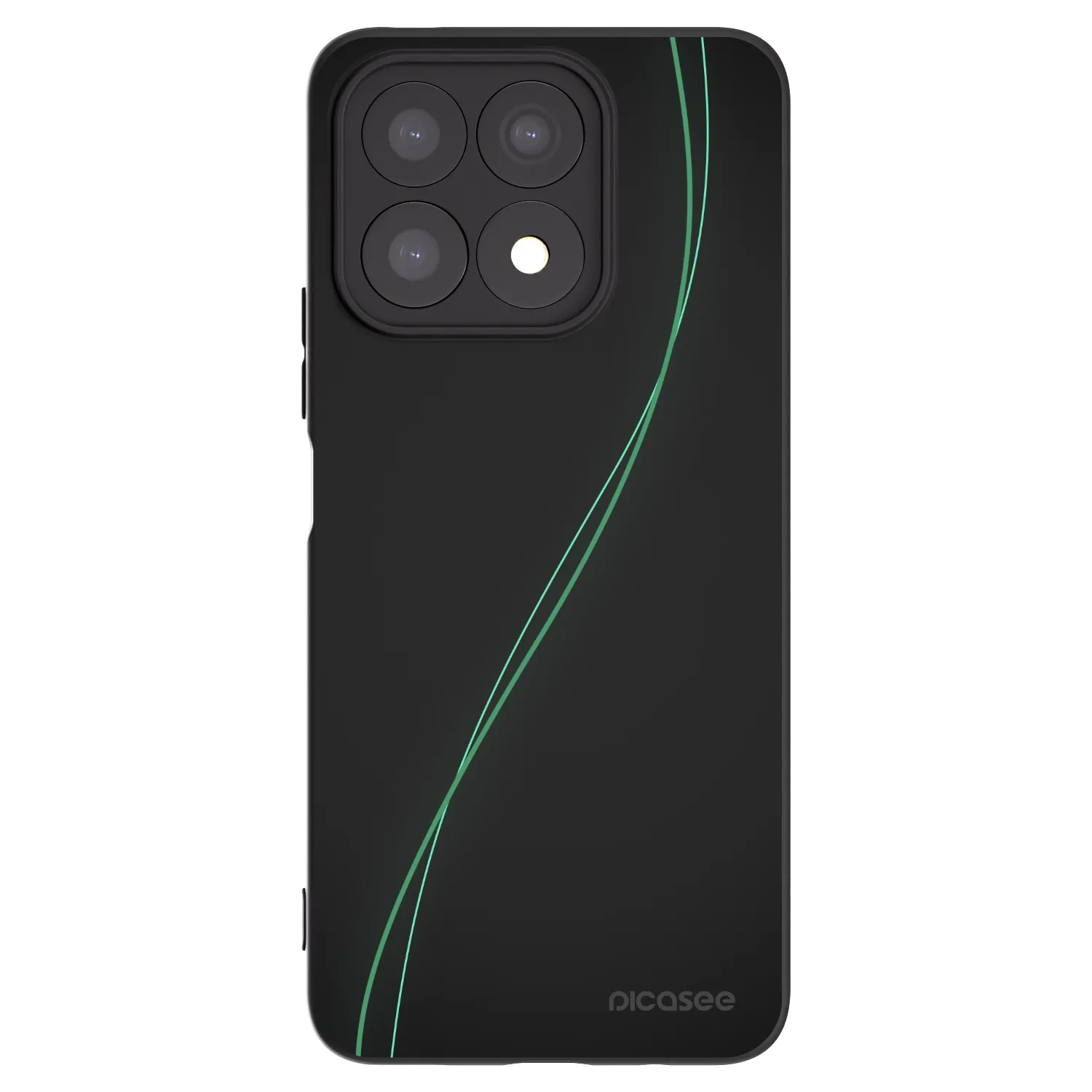 Picasee silikonowe czarne etui na Honor X8a - Be Different
