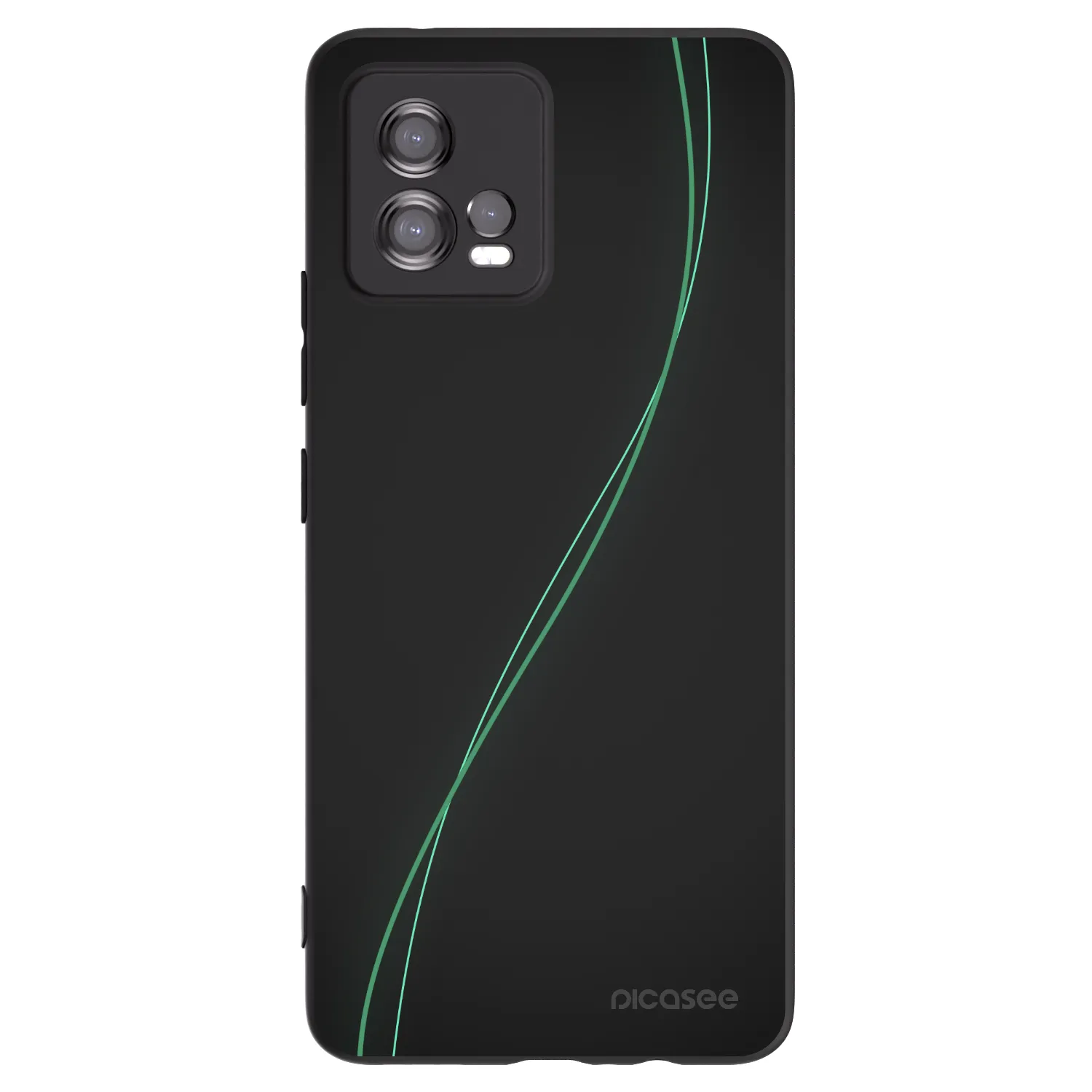 Picasee silikonowe czarne etui na Motorola Moto G72 - Be Different