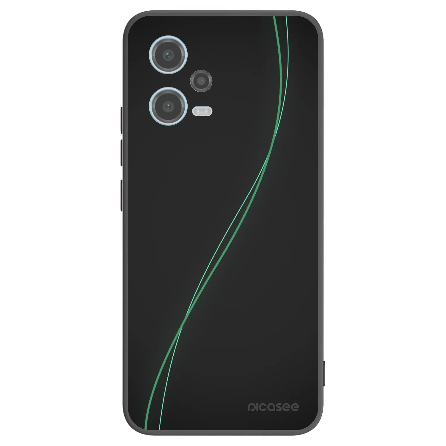 Picasee silikonowe czarne etui na Xiaomi Redmi Note 12 5G - Be Different