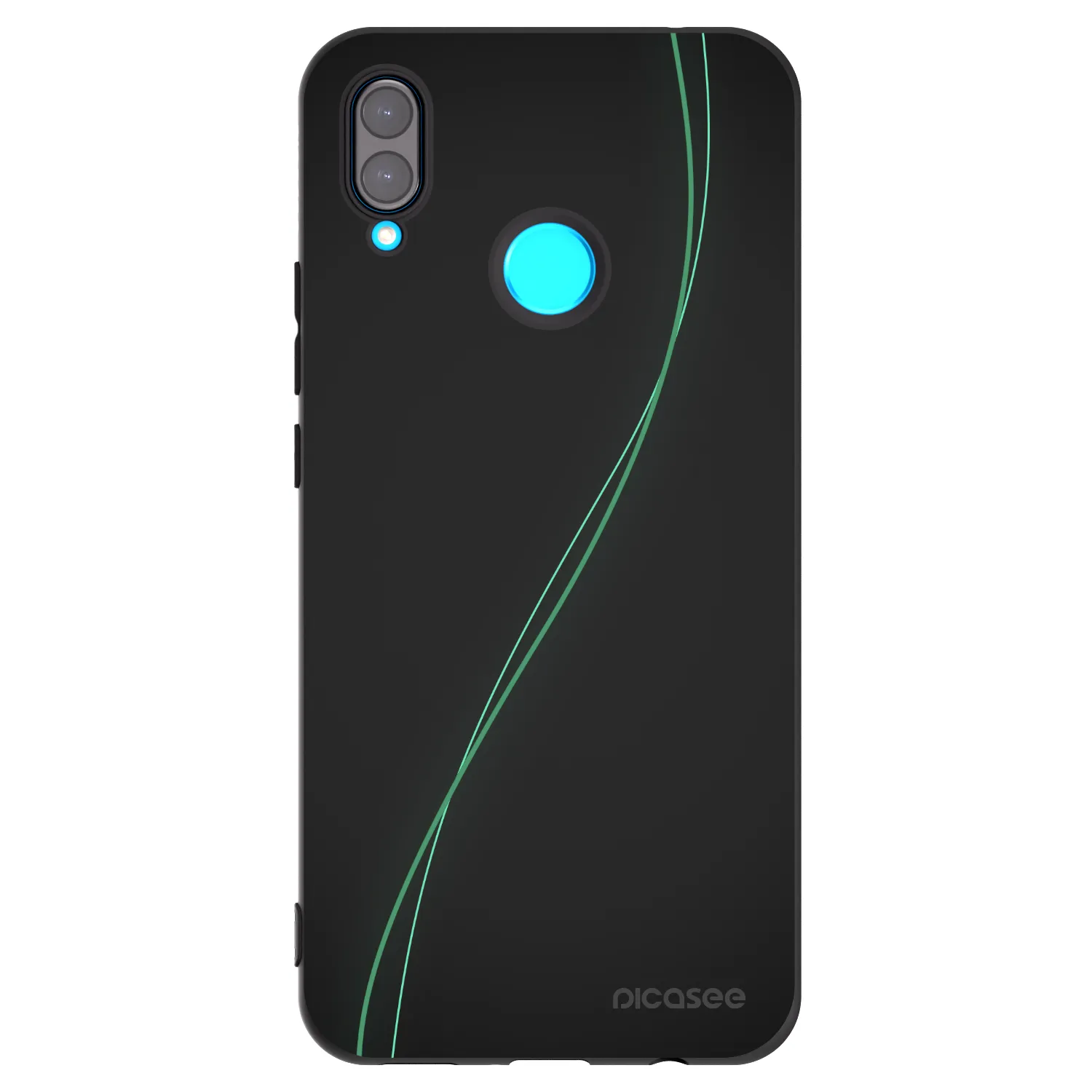 Picasee silikonowe czarne etui na Huawei Nova 3 - Be Different
