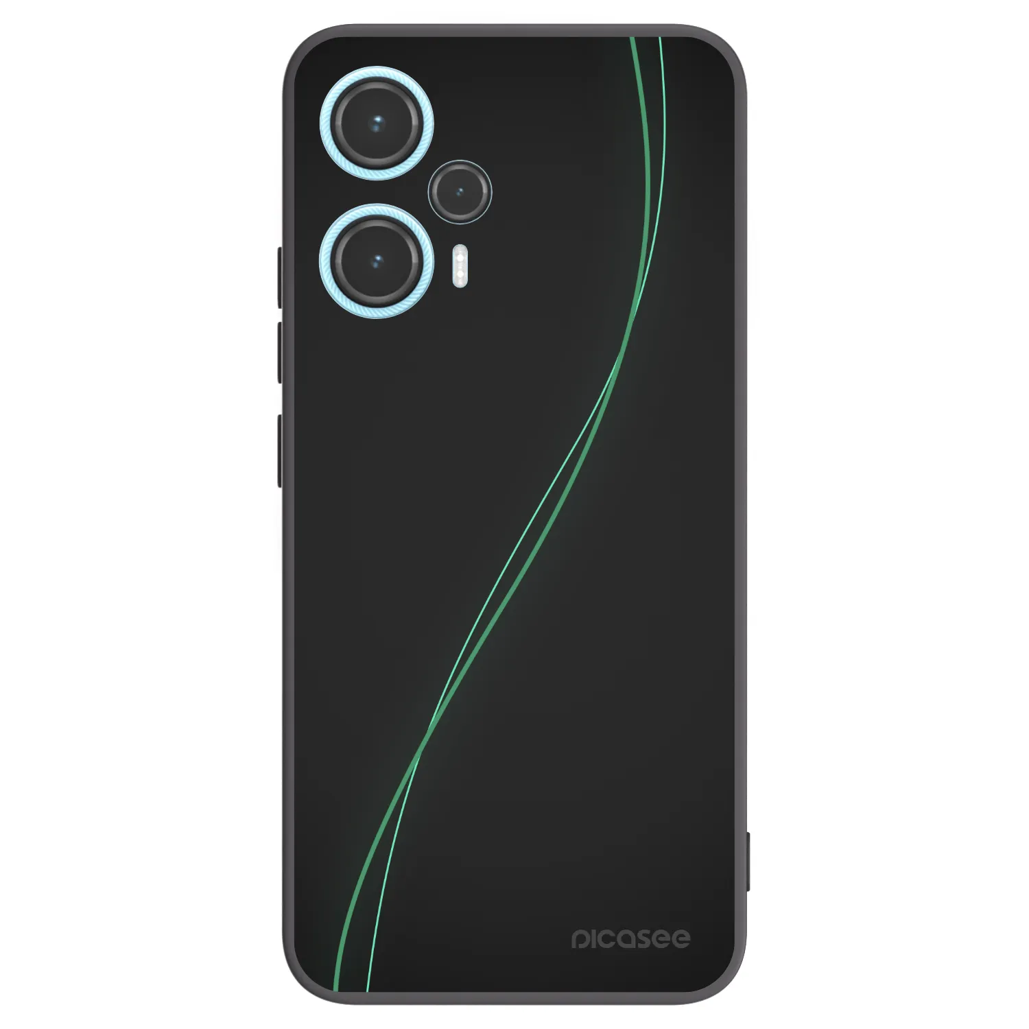 Picasee silikonowe czarne etui na Xiaomi Poco F5 - Be Different