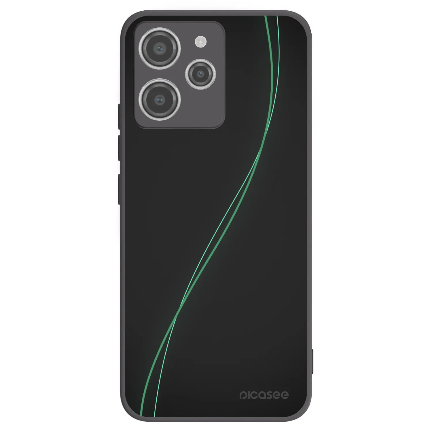 Picasee silikonowe czarne etui na Xiaomi Redmi 12 4G - Be Different