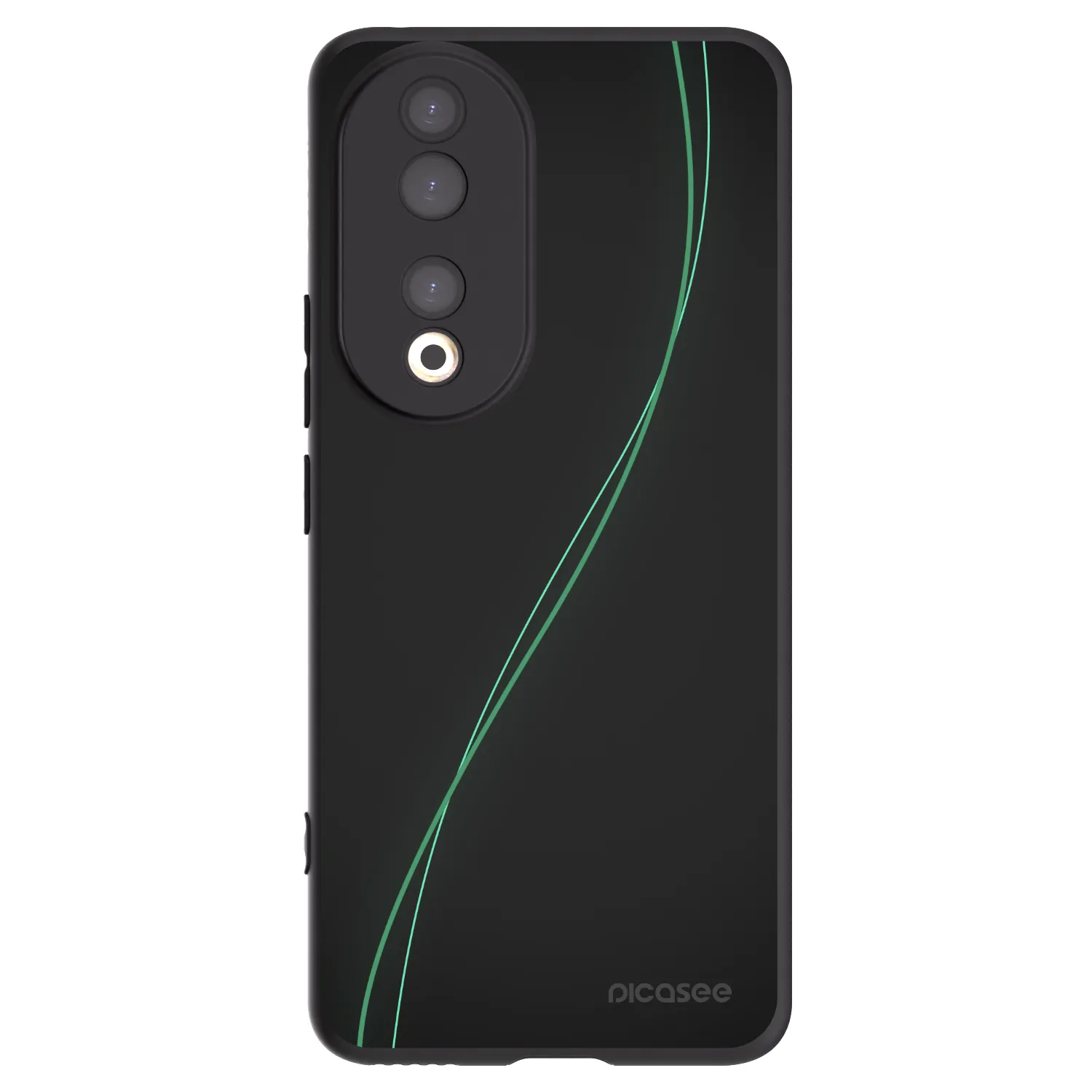 Picasee silikonowe czarne etui na Honor 90 5G - Be Different