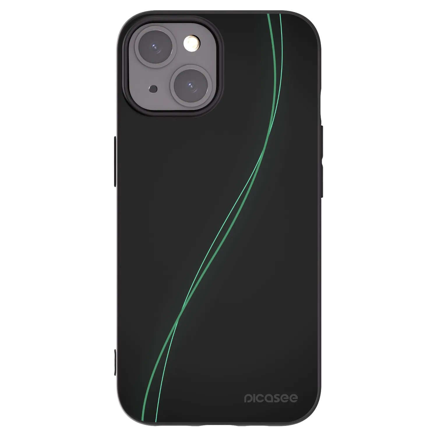 Picasee silikonowe czarne etui na Apple iPhone 15 - Be Different