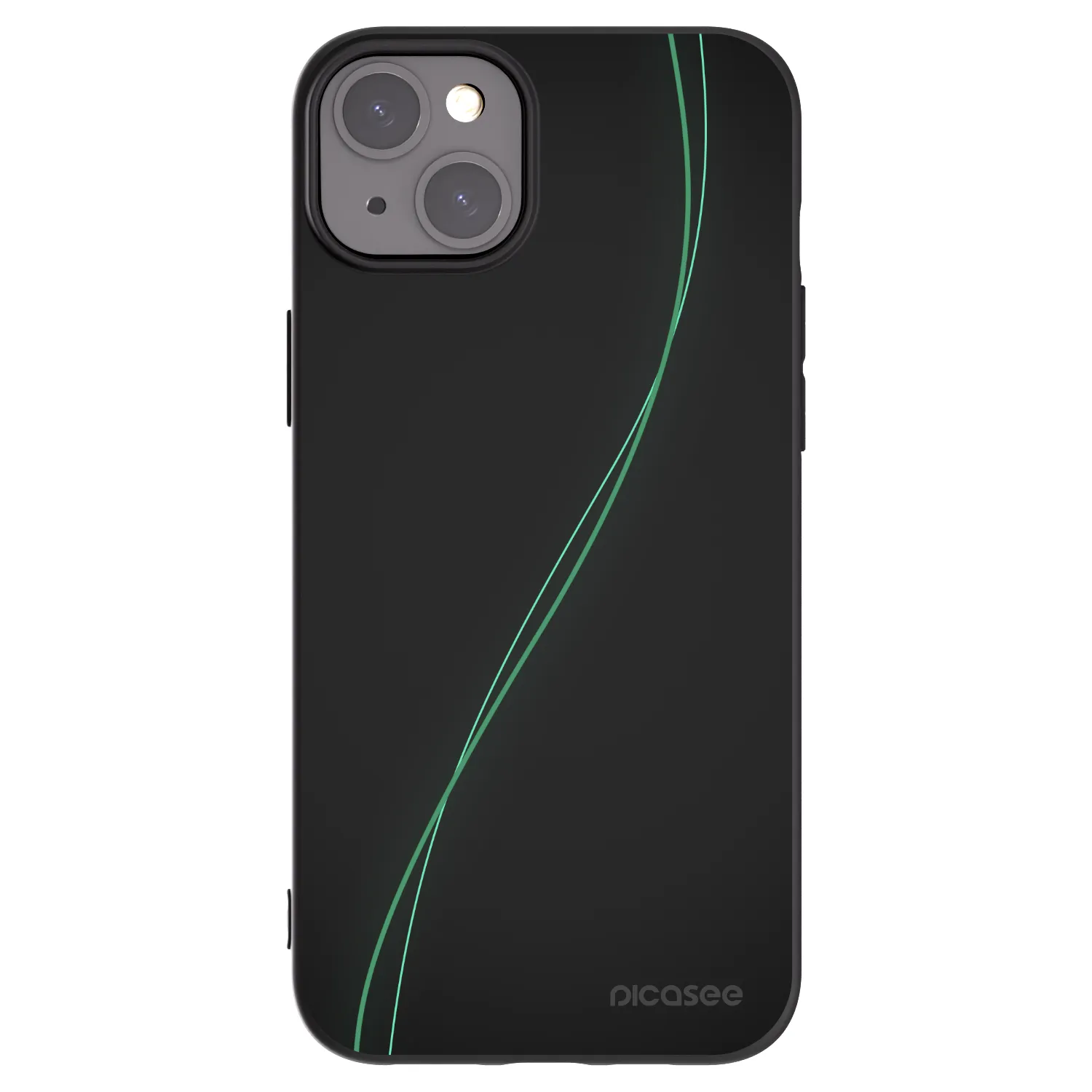 Picasee silikonowe czarne etui na Apple iPhone 15 Plus - Be Different