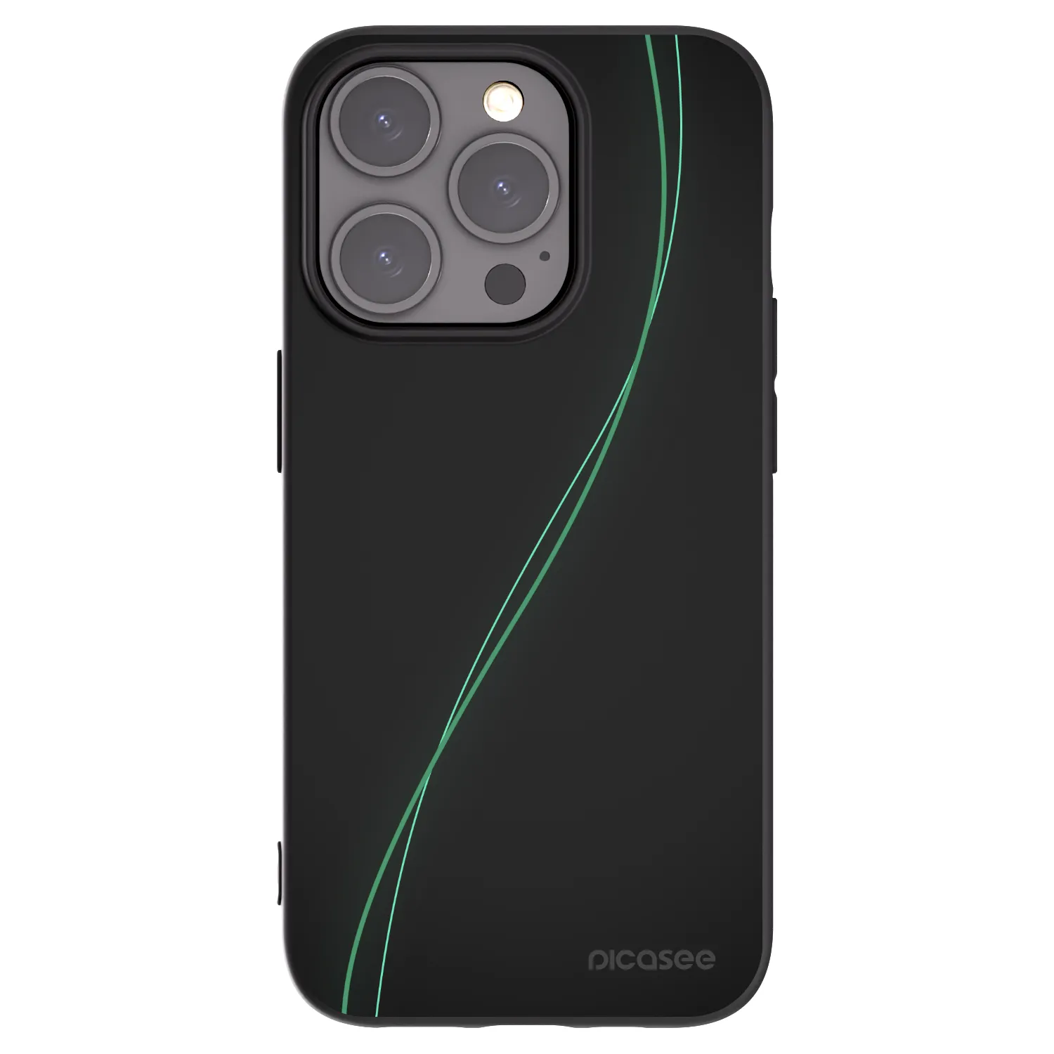 Picasee silikonowe czarne etui na Apple iPhone 15 Pro - Be Different