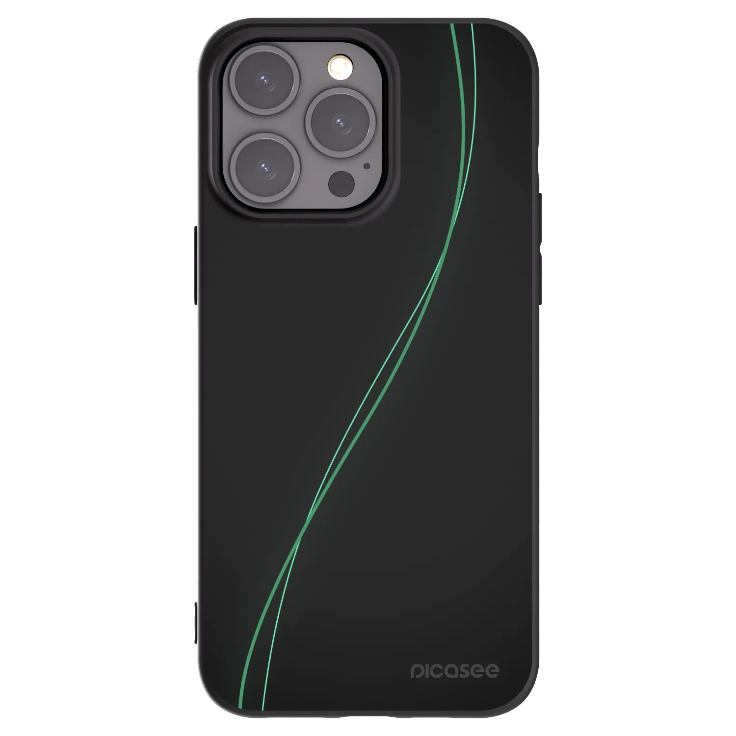 Picasee silikonowe czarne etui na Apple iPhone 15 Pro Max - Be Different