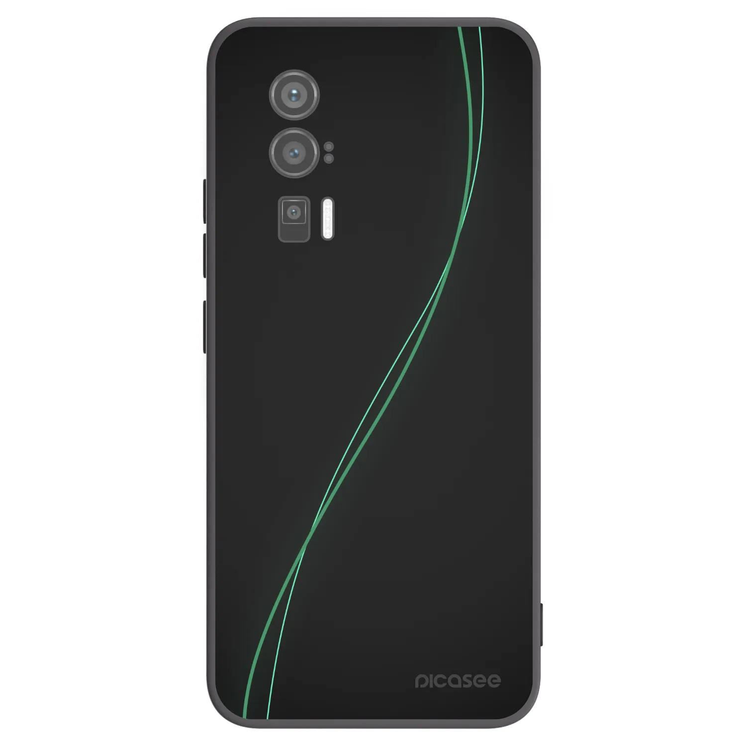 Picasee silikonowe czarne etui na Xiaomi Poco F5 Pro 5G - Be Different
