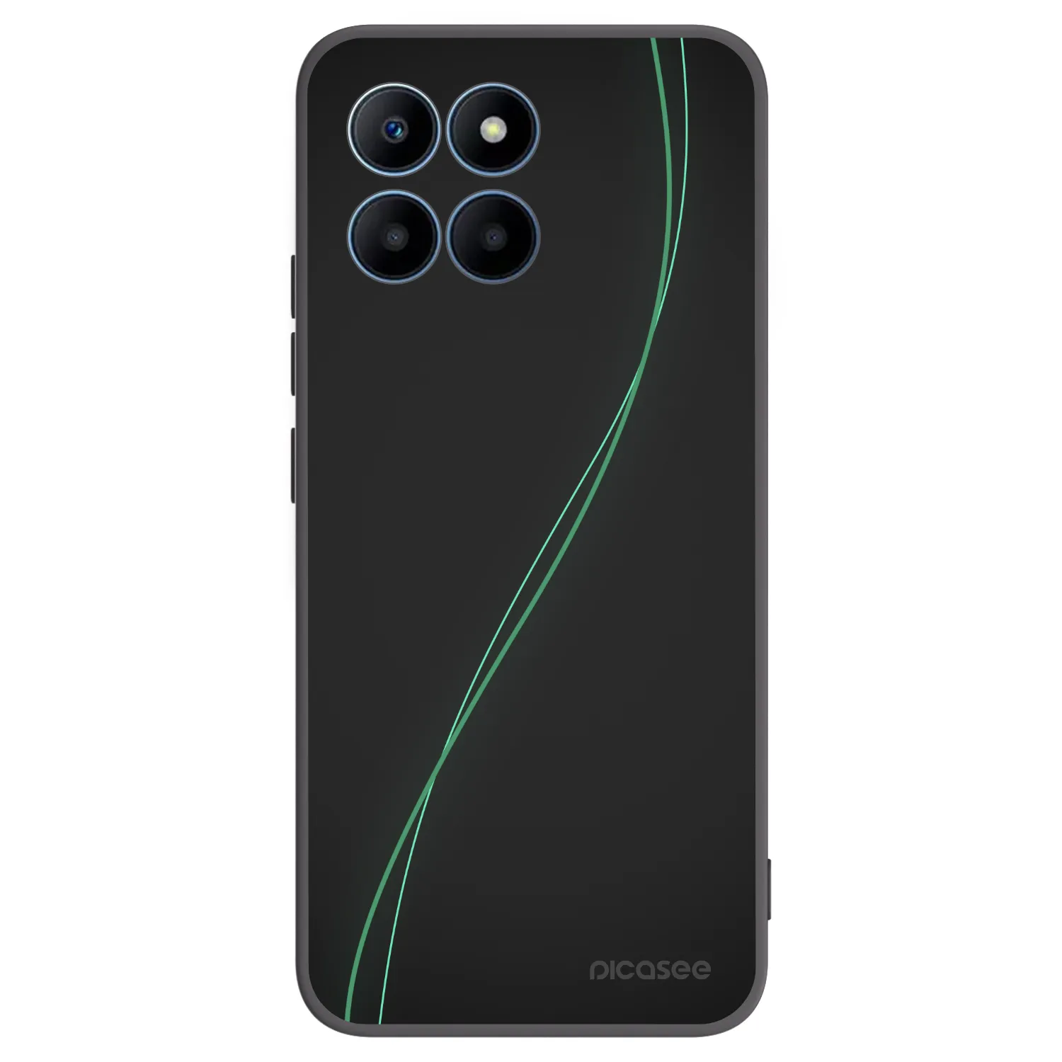 Picasee silikonowe czarne etui na Honor 70 Lite - Be Different