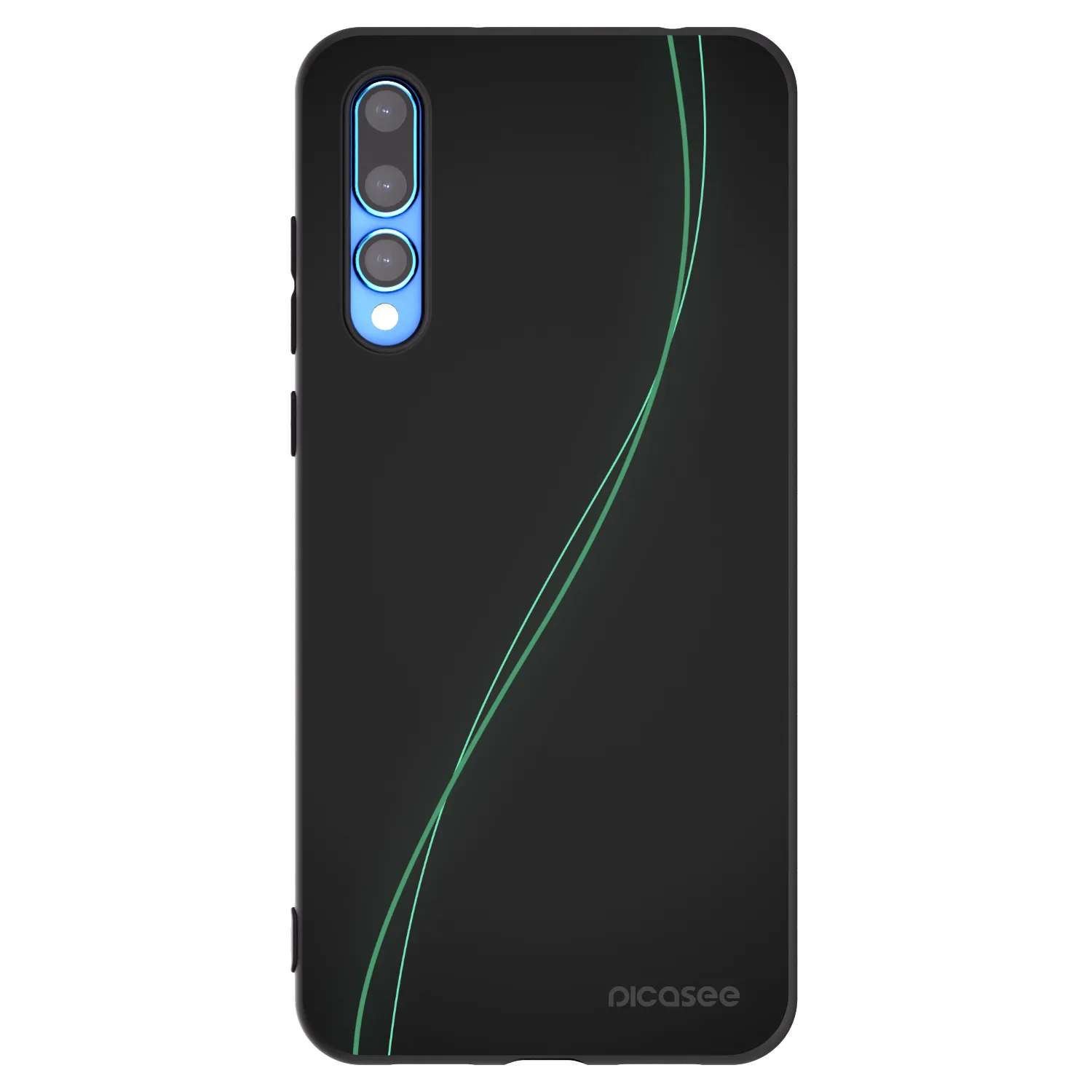 Picasee silikonowe czarne etui na Huawei P20 Pro - Be Different