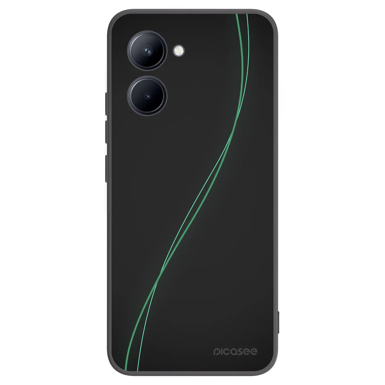 Picasee silikonowe czarne etui na Realme C33 (2023) - Be Different