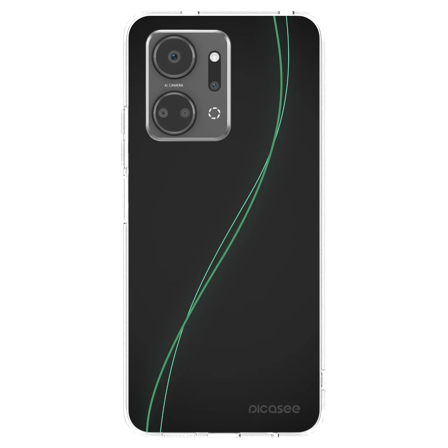 Picasee silikonowe przeźroczyste etui na Honor X7a - Be Different