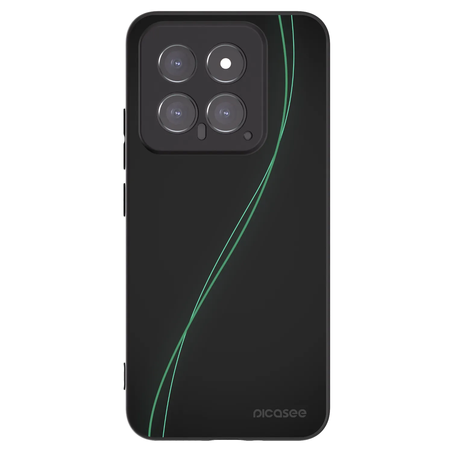 Picasee silikonowe czarne etui na Xiaomi 14 - Be Different
