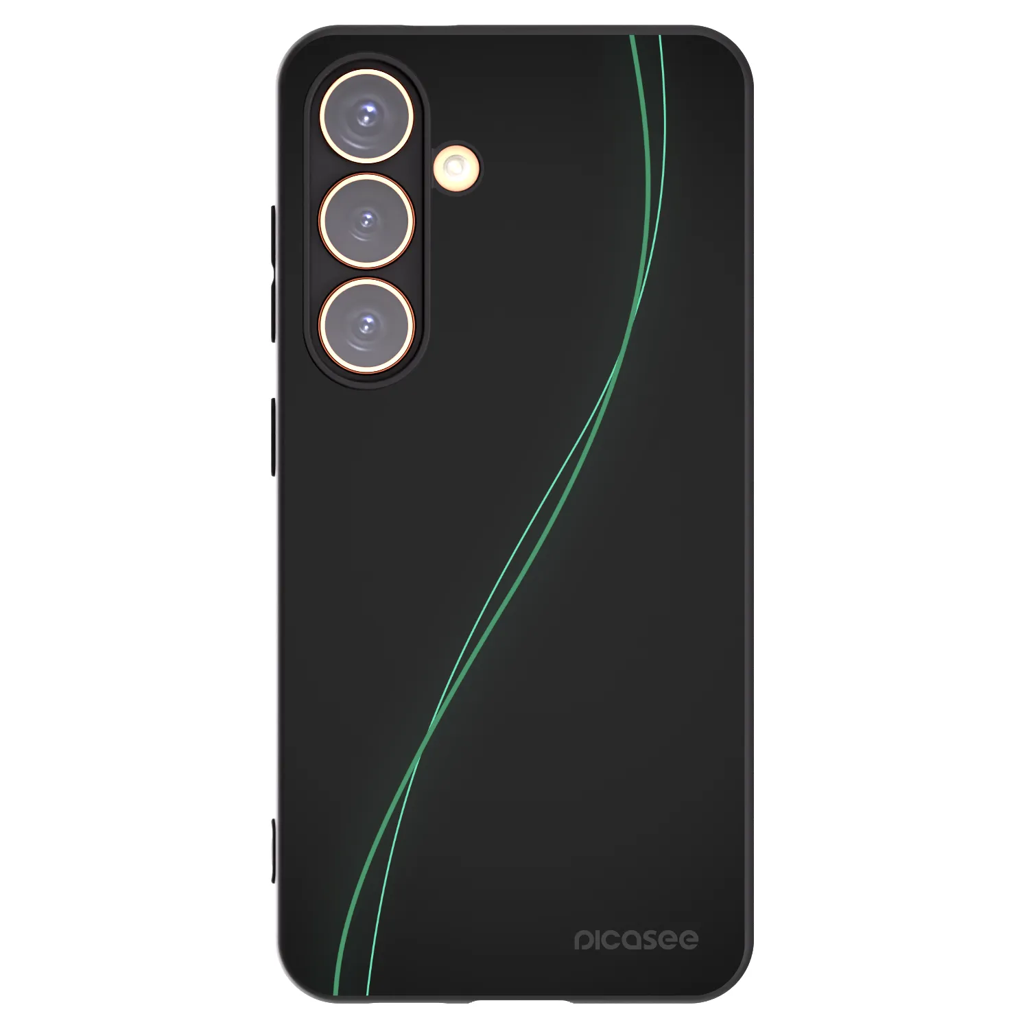 Picasee silikonowe czarne etui na Samsung Galaxy S24 S921B 5G - Be Different